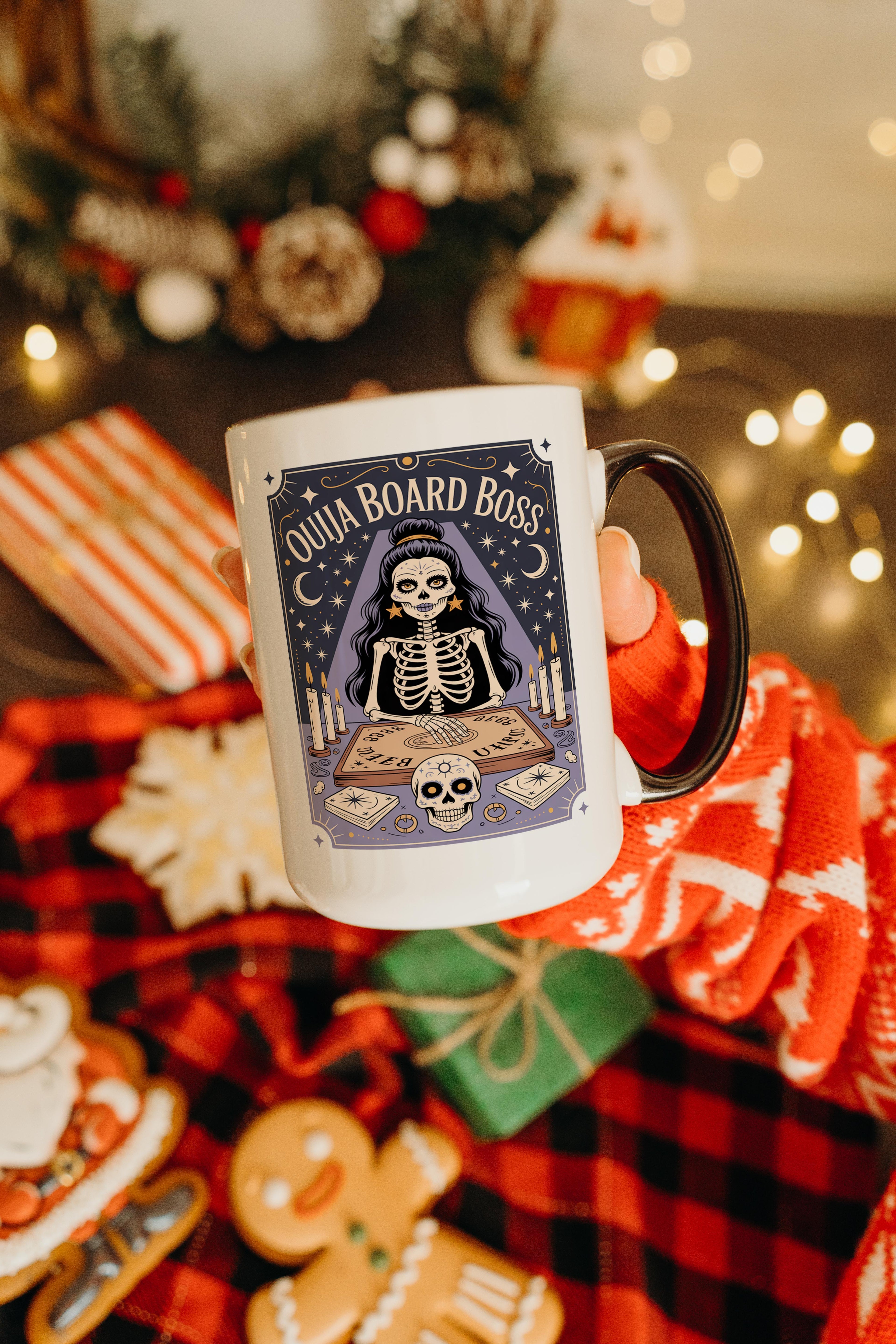 Ouija Board Boss - Skeleton Tarot Card - Hobbies and Interests Mug