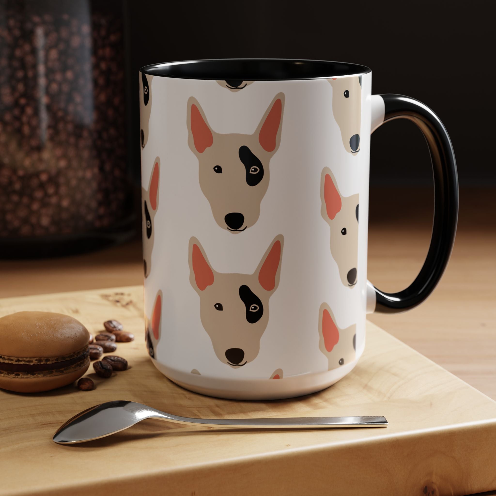 Bull Terrier Dog Doodle Design 15oz Mug