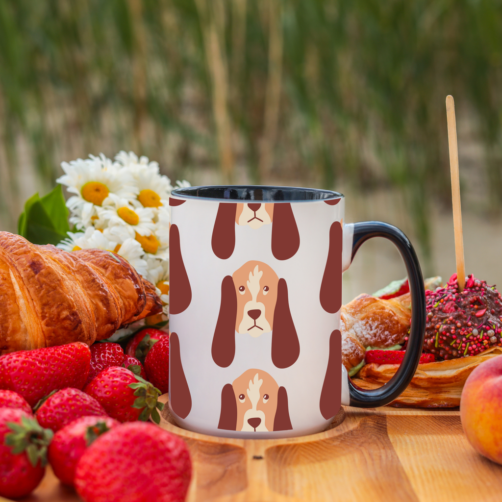 Bloodhound Dog Doodle Design 15oz Mug