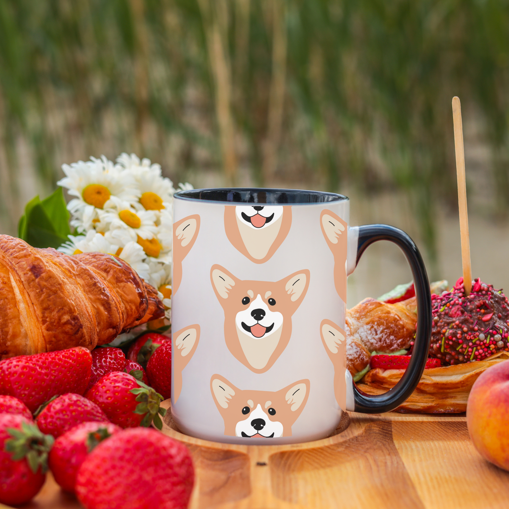 Corgi Dog Doodle Design 15oz Mug