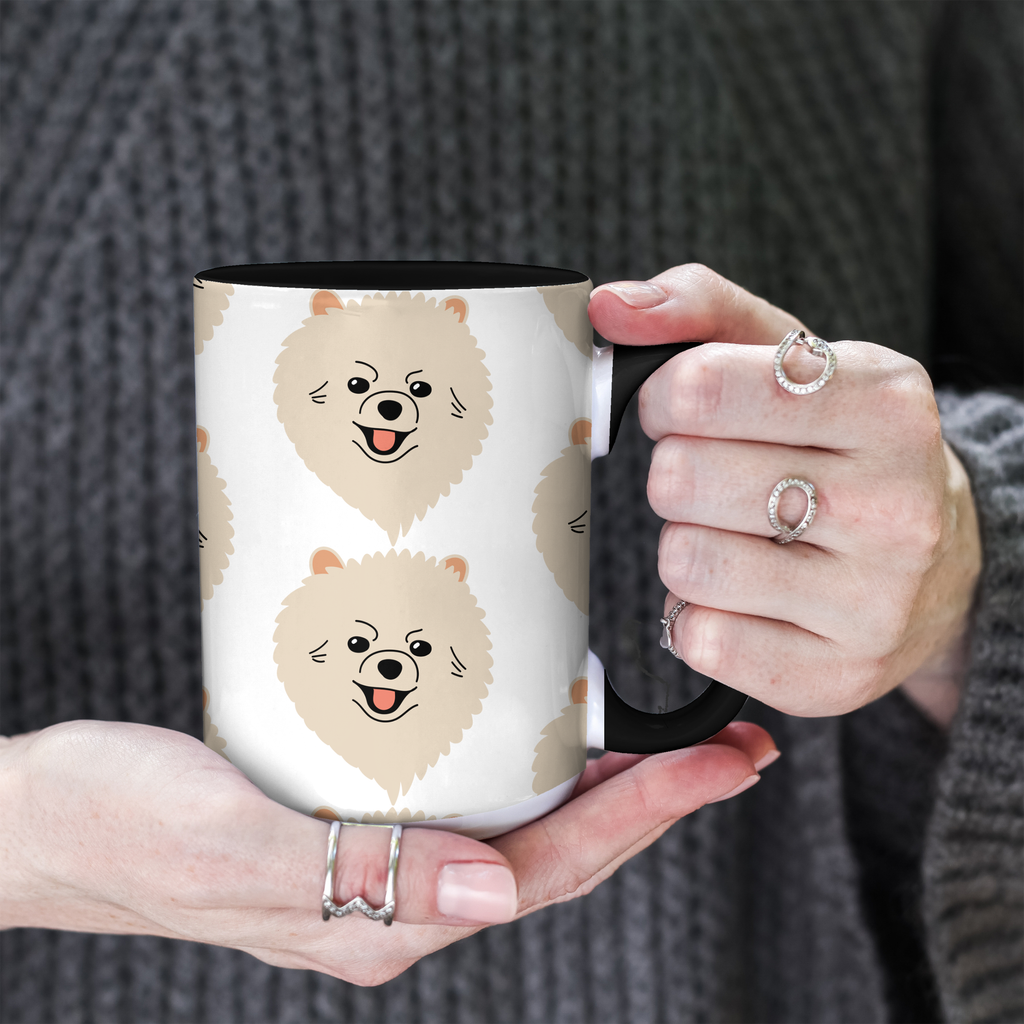 Pomeranian Dog Doodle Design 15oz Mug
