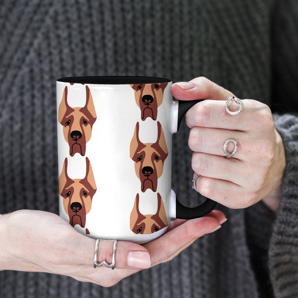 Great Dane Dog Doodle Design 15oz Mug