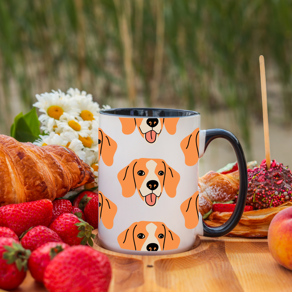 Beagle Dog Doodle Design 15oz Mug