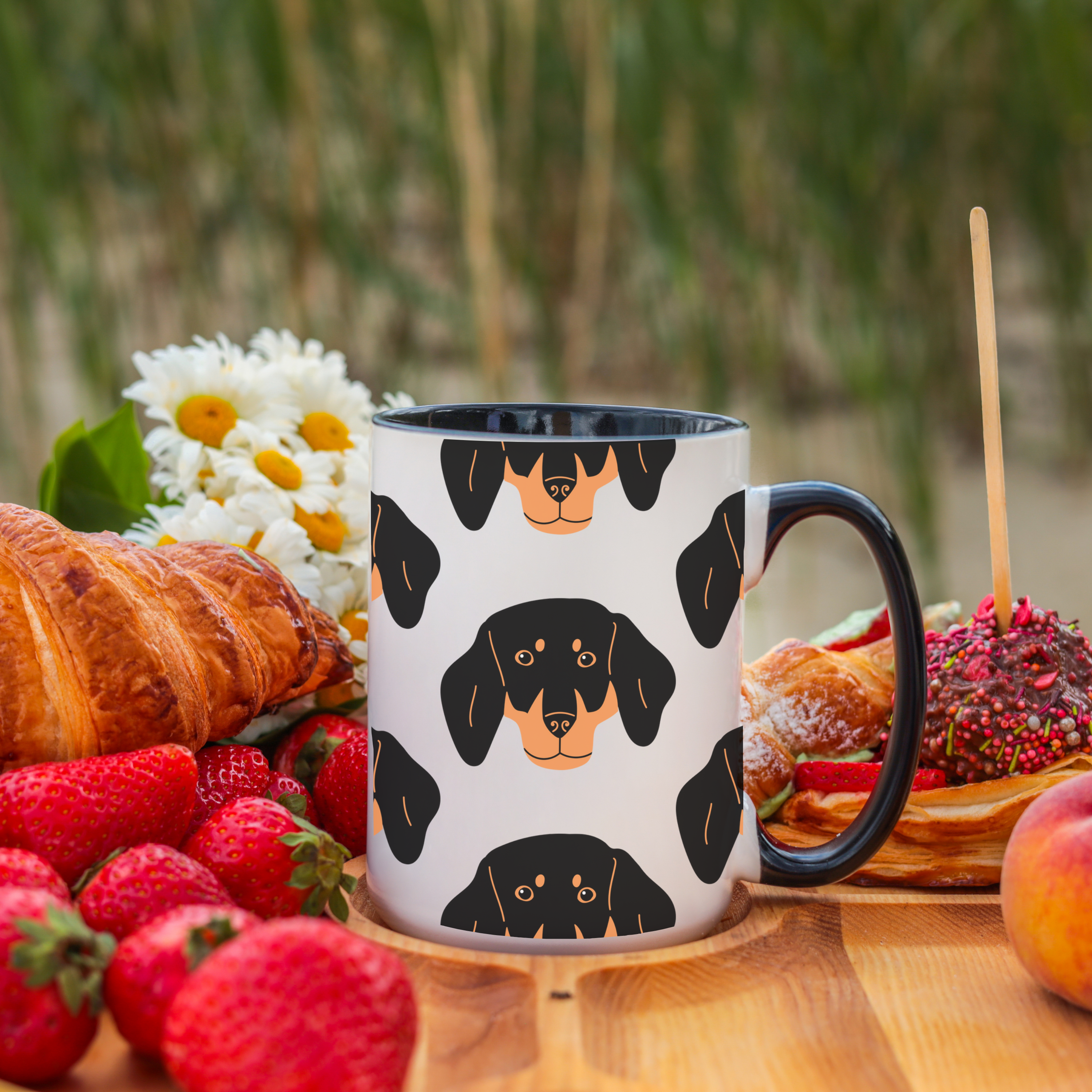 Dachshund Dog Doodle Design 15oz Mug