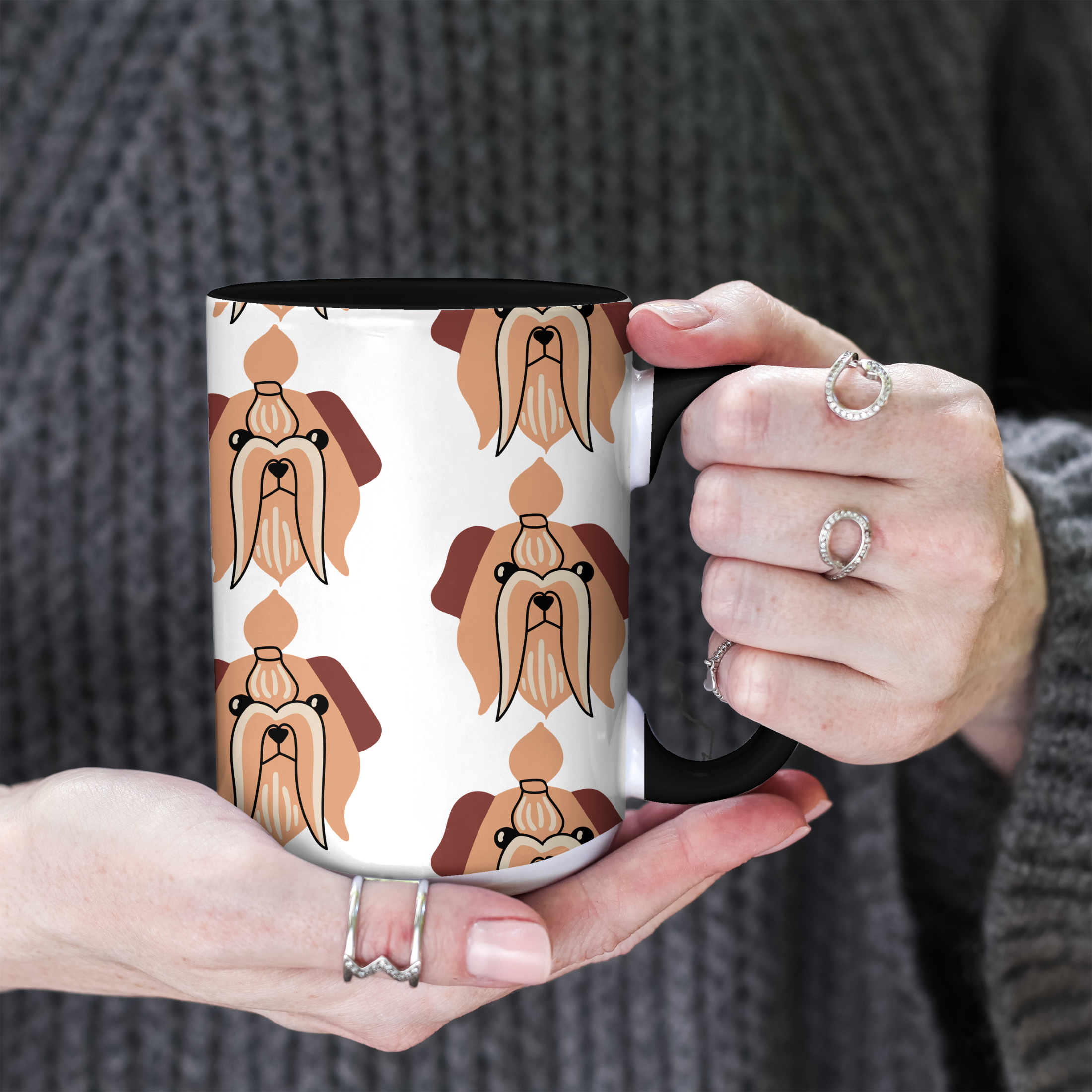 Shih-tzu Dog Doodle Design 15oz Mug