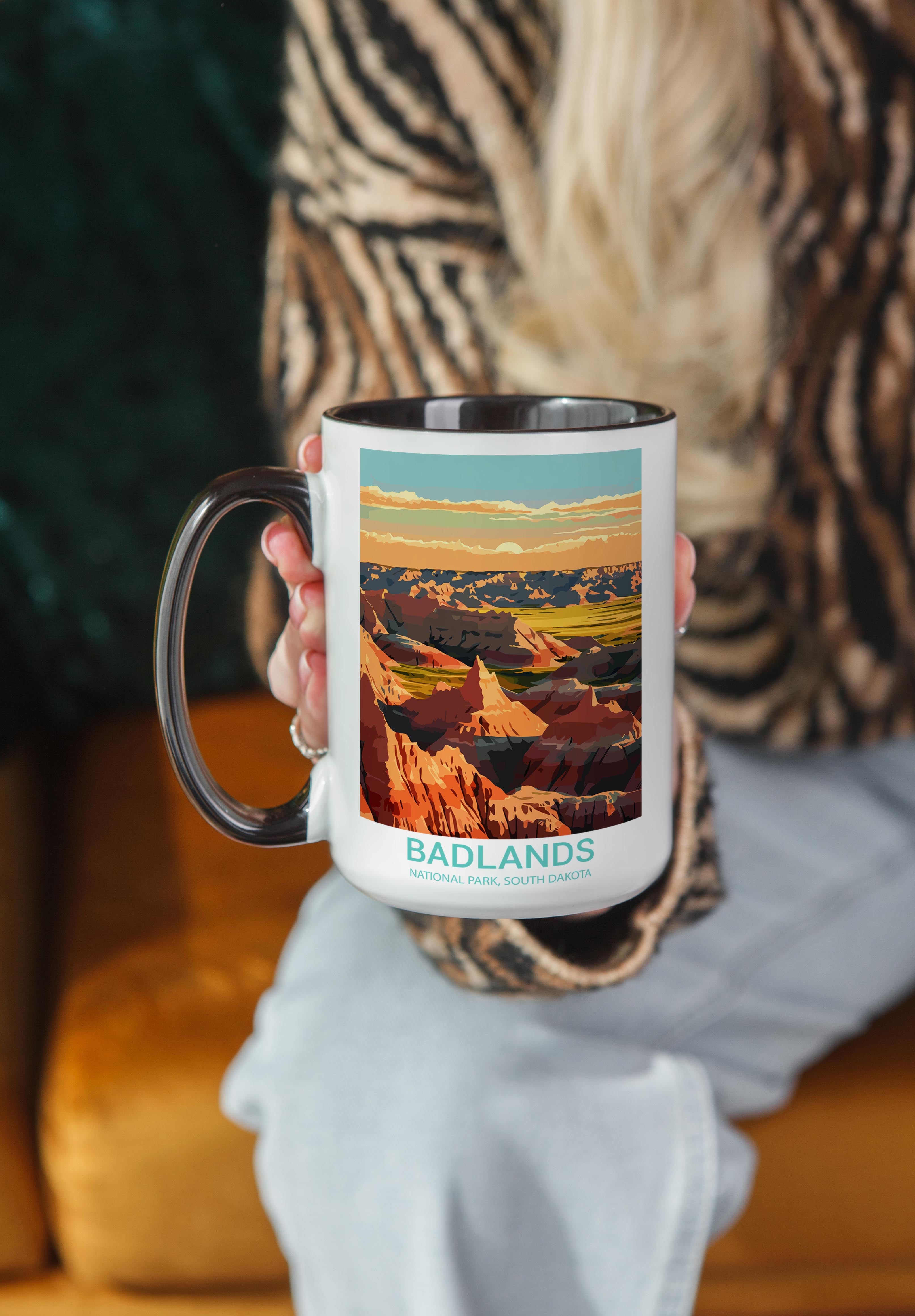 Badlands - South Dakota - US National Park Tourism Mug