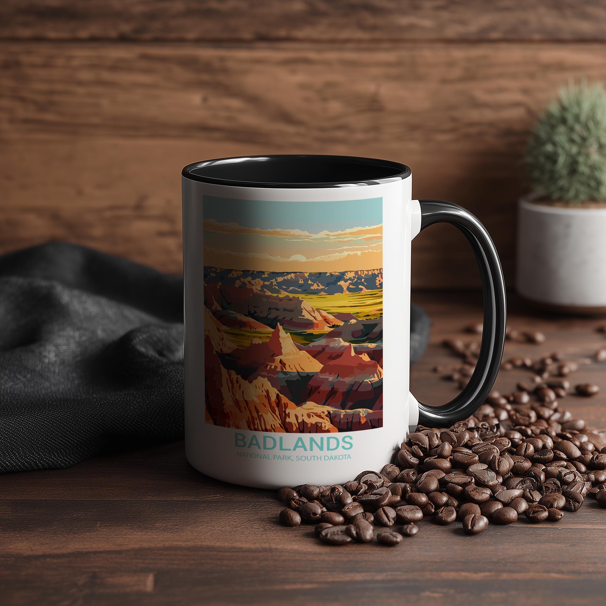 Badlands - South Dakota - US National Park Tourism Mug