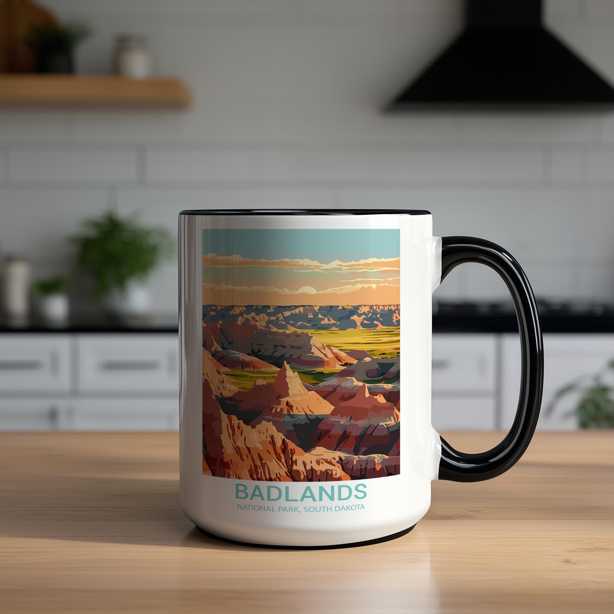 Badlands - South Dakota - US National Park Tourism Mug
