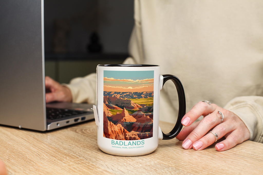 Badlands - South Dakota - US National Park Tourism Mug