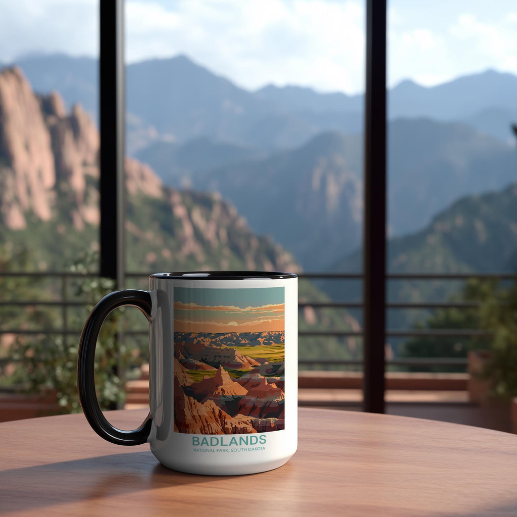 Badlands - South Dakota - US National Park Tourism Mug