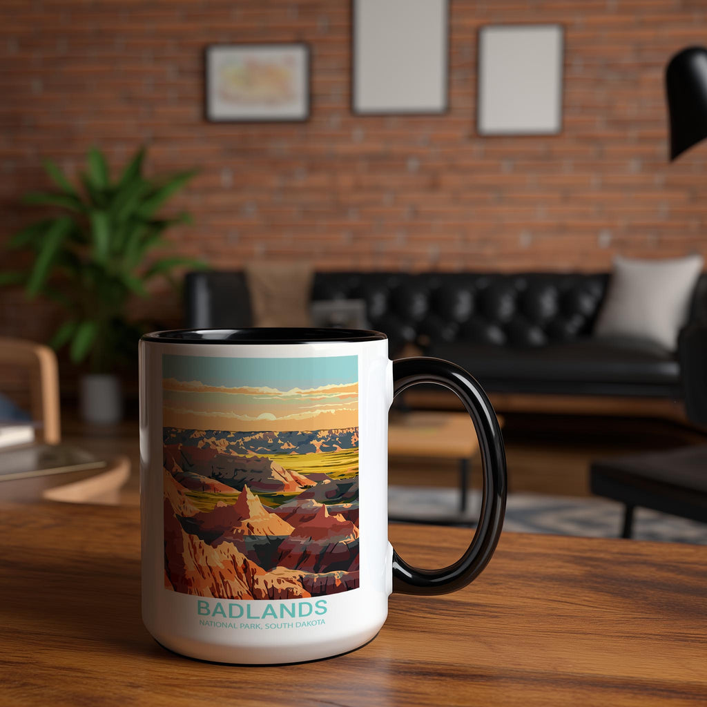 Badlands - South Dakota - US National Park Tourism Mug