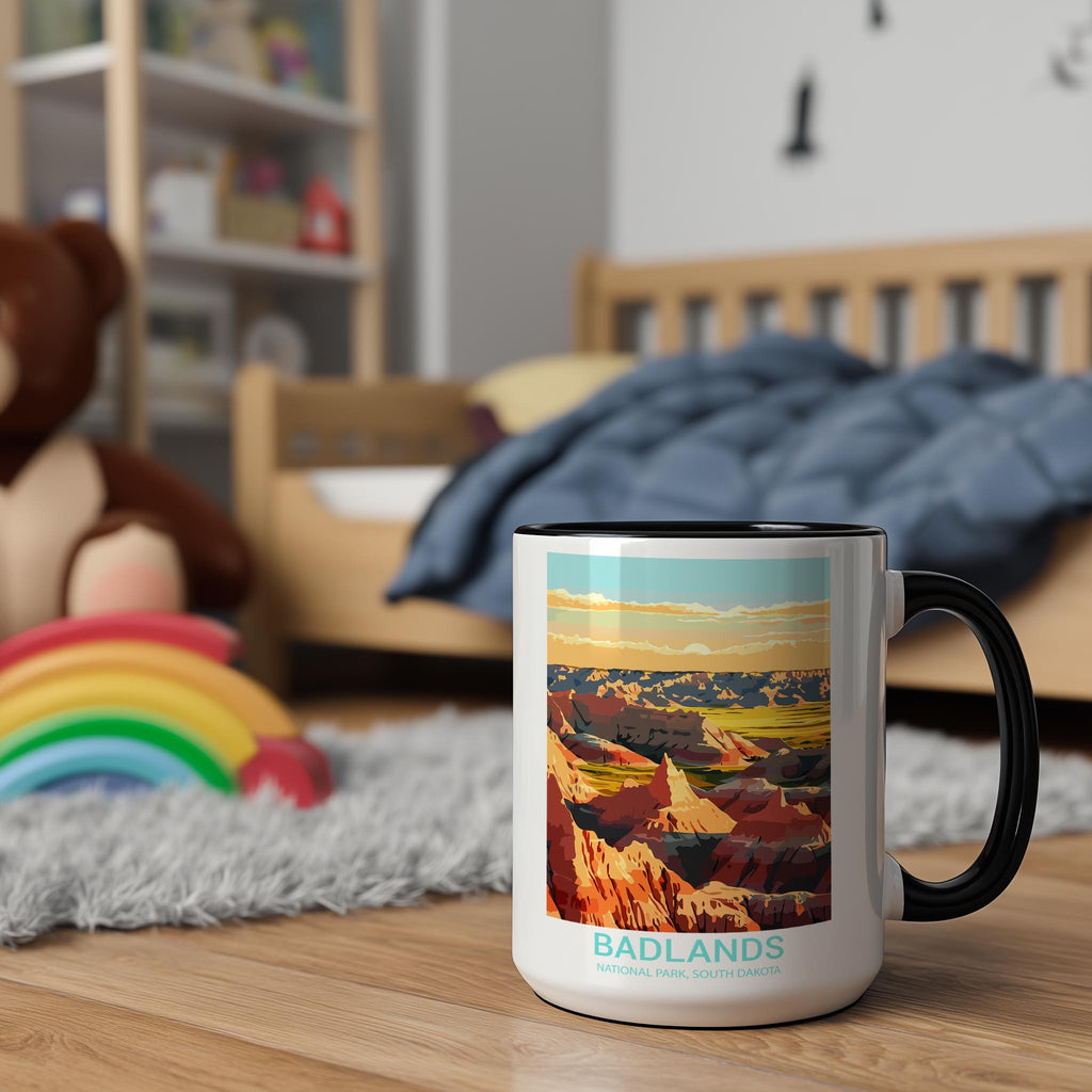Badlands - South Dakota - US National Park Tourism Mug