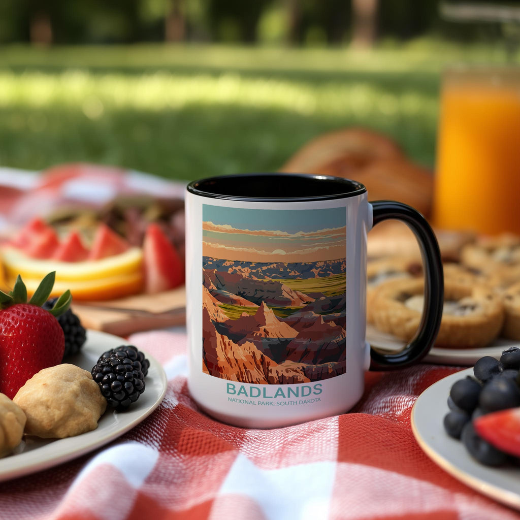 Badlands - South Dakota - US National Park Tourism Mug