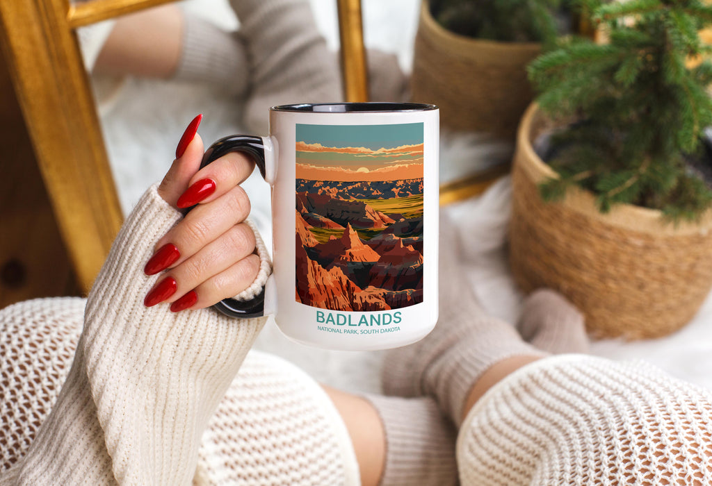 Badlands - South Dakota - US National Park Tourism Mug