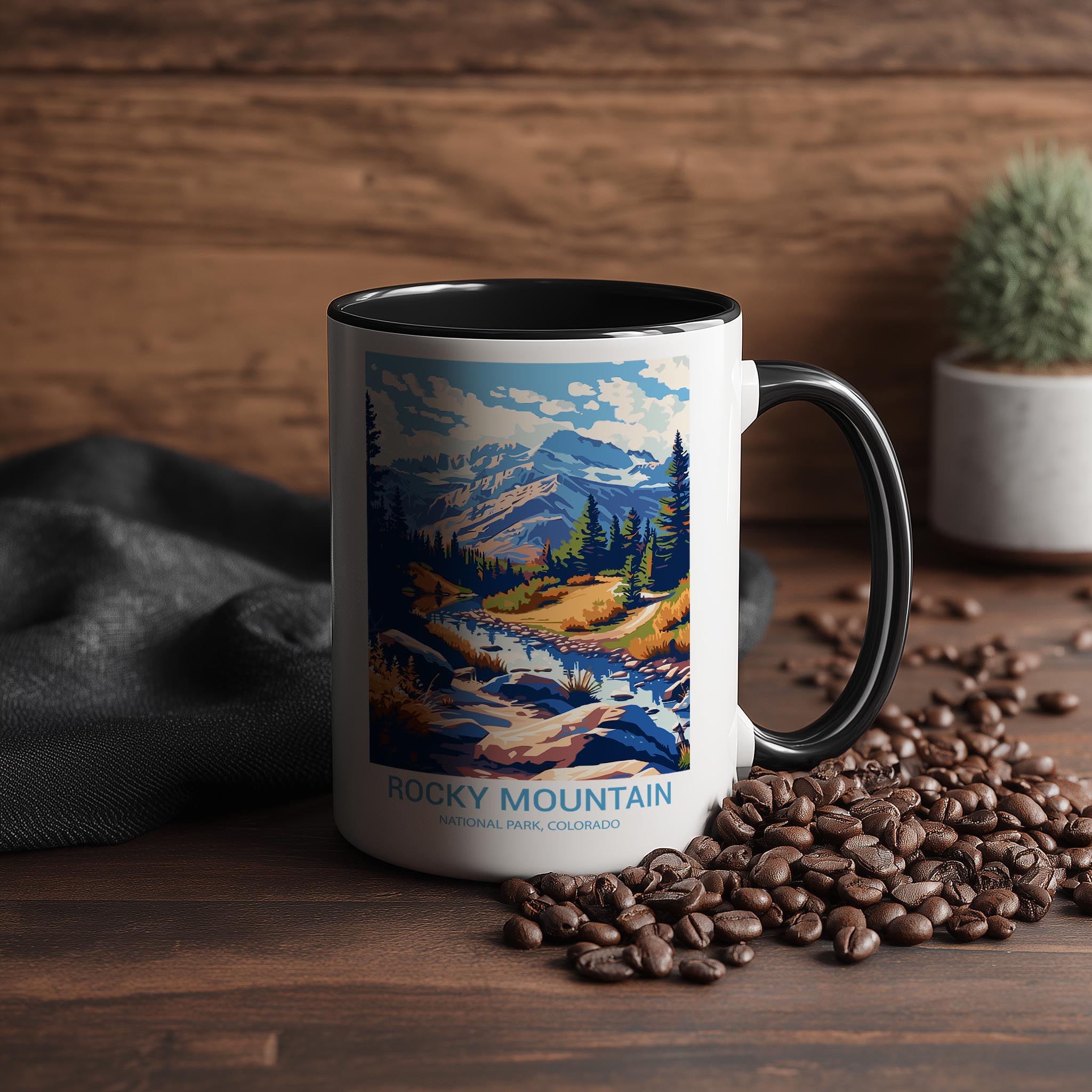 Rocky Mountains - Colorado - US National Park Tourism Mug