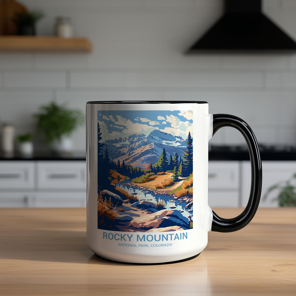 Rocky Mountains - Colorado - US National Park Tourism Mug
