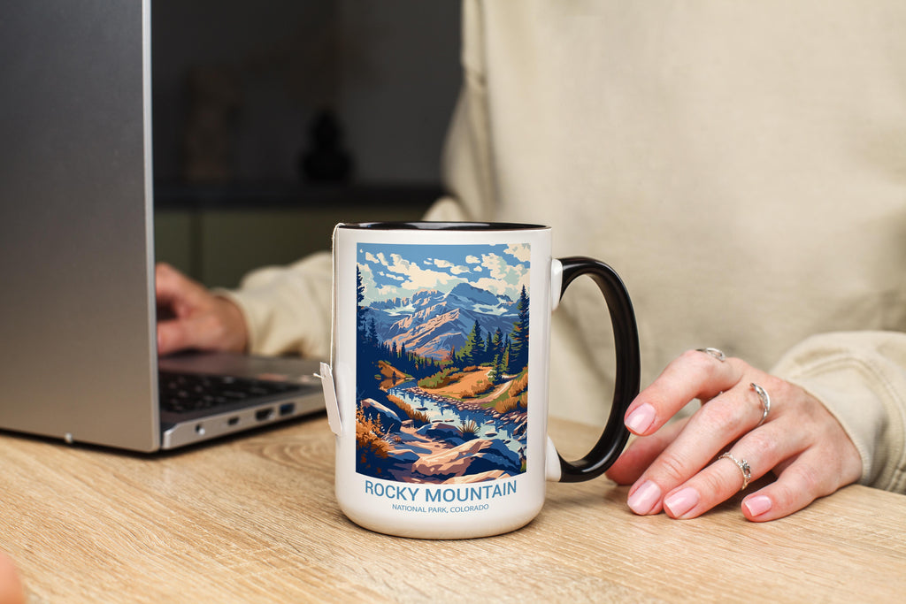 Rocky Mountains - Colorado - US National Park Tourism Mug