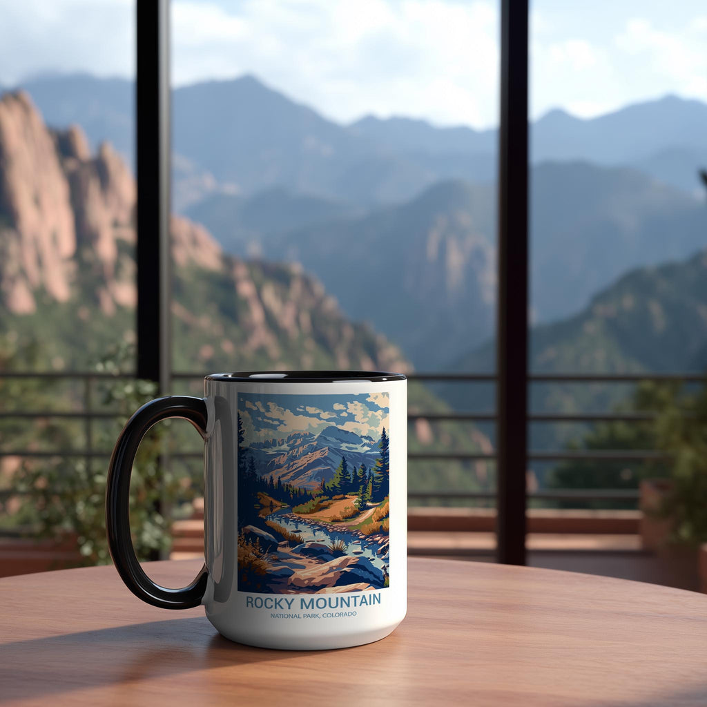 Rocky Mountains - Colorado - US National Park Tourism Mug