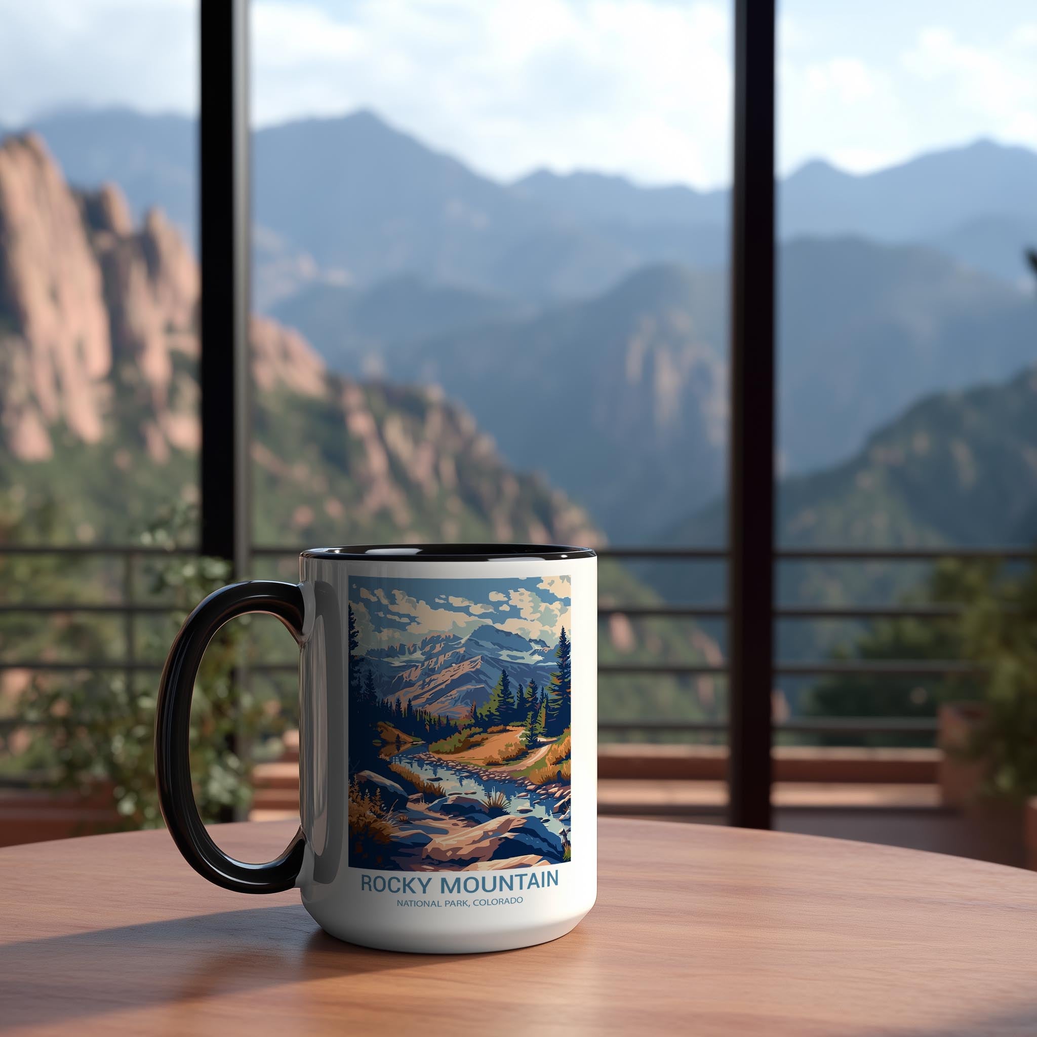 Rocky Mountains - Colorado - US National Park Tourism Mug
