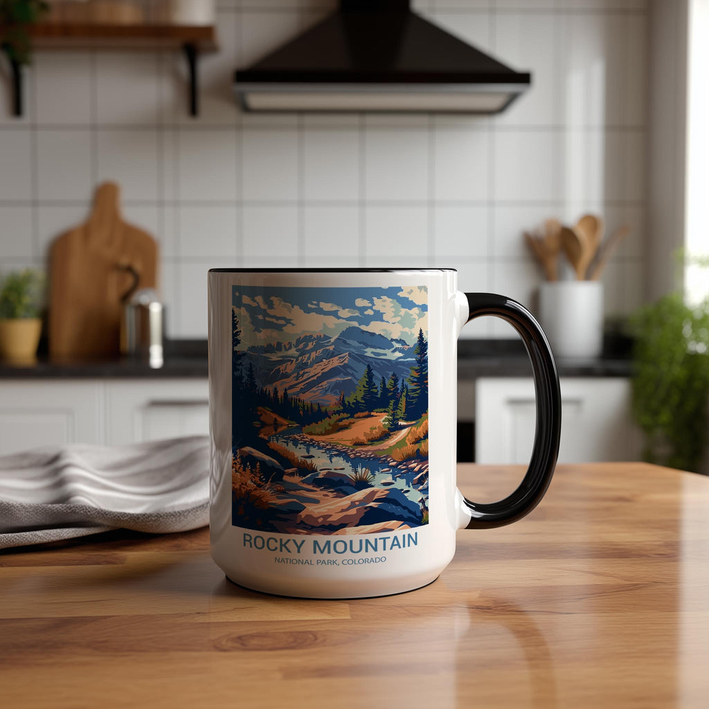 Rocky Mountains - Colorado - US National Park Tourism Mug