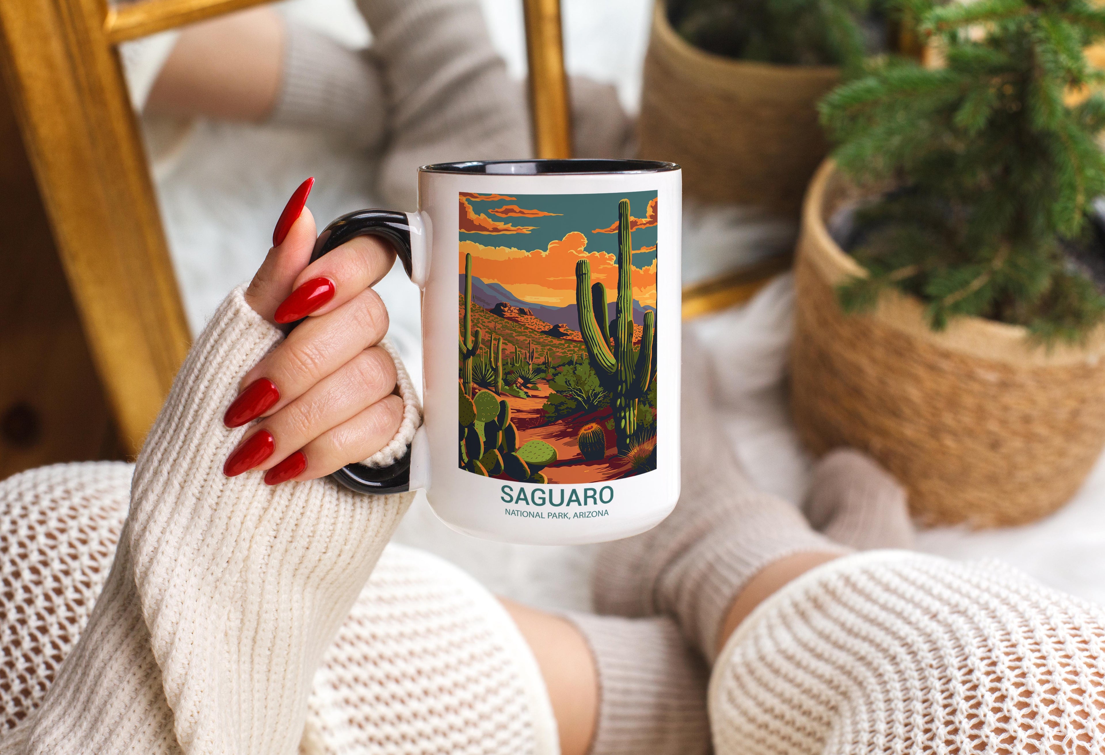 Saguaro - Arizona - US National Park Tourism Mug
