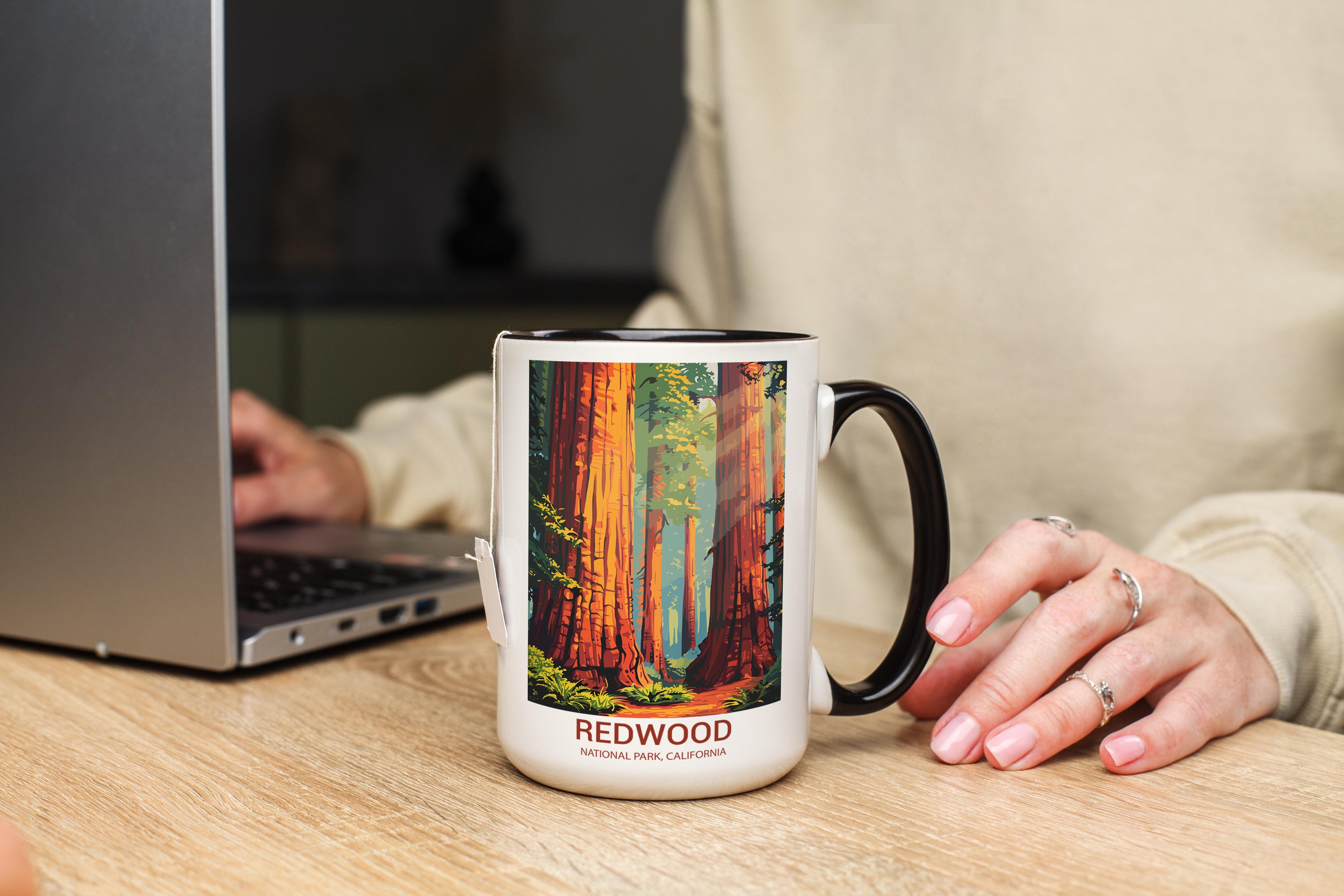 Redwood - California - US National Park Tourism Mug