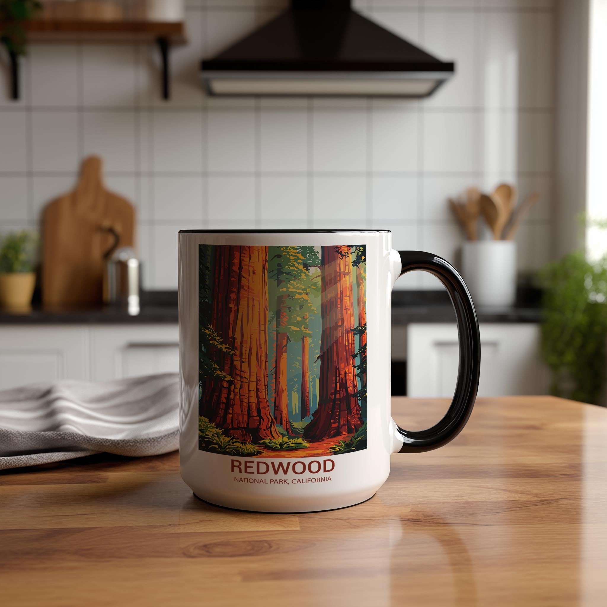 Redwood - California - US National Park Tourism Mug