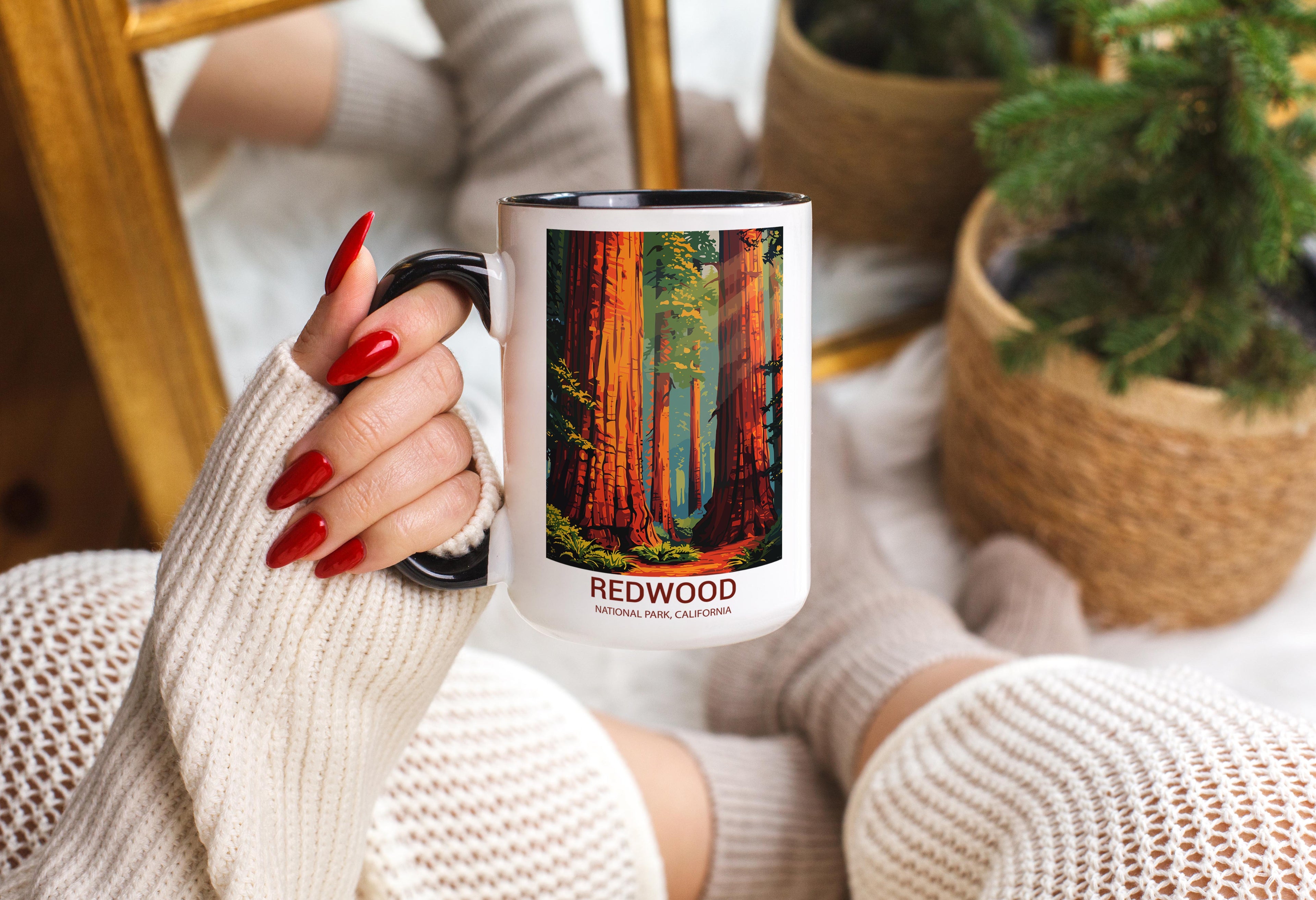 Redwood - California - US National Park Tourism Mug
