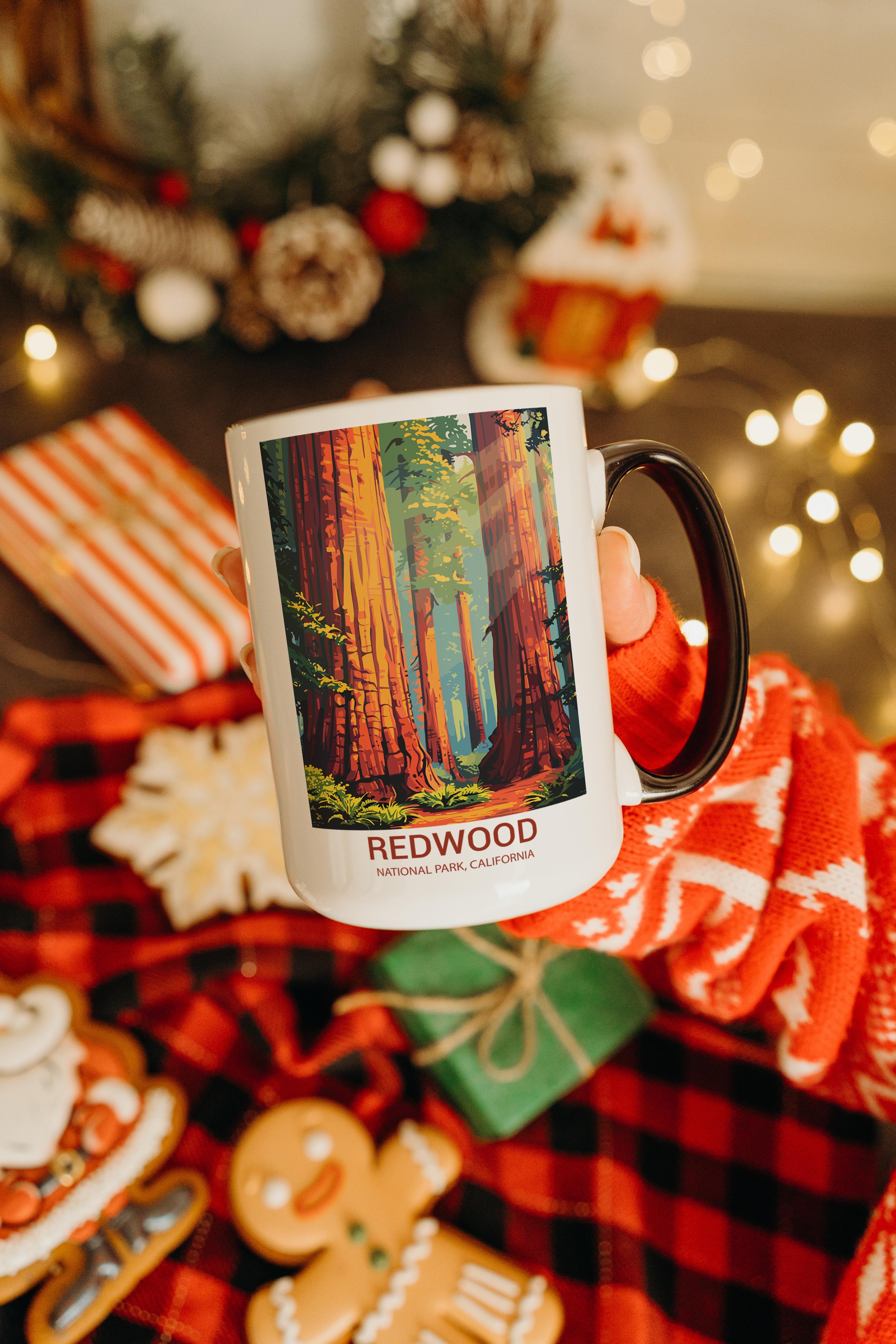 Redwood - California - US National Park Tourism Mug