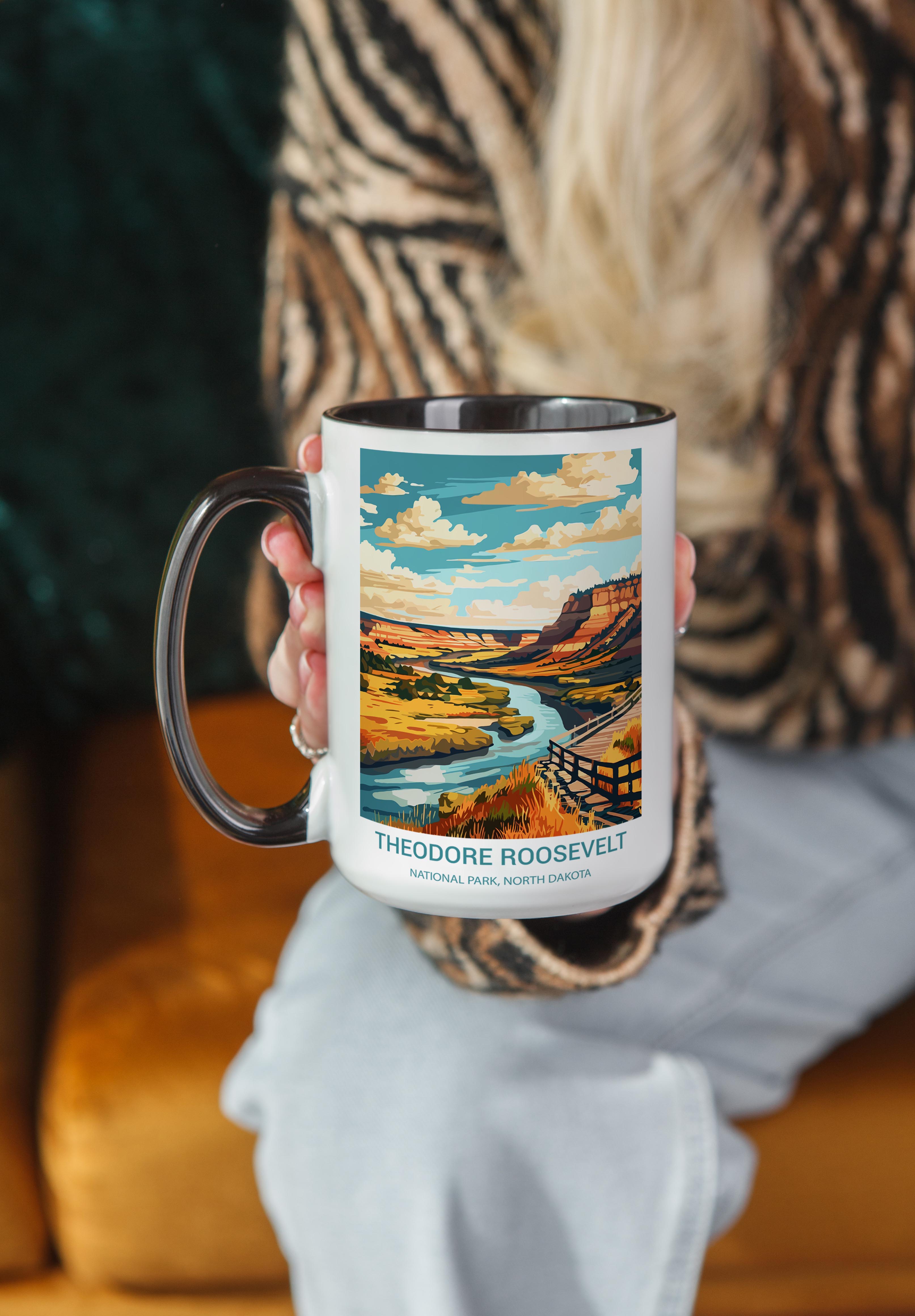 Theodore Roosevelt - North Dakota - US National Park Tourism Mug