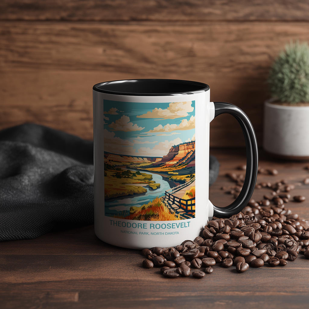 Theodore Roosevelt - North Dakota - US National Park Tourism Mug