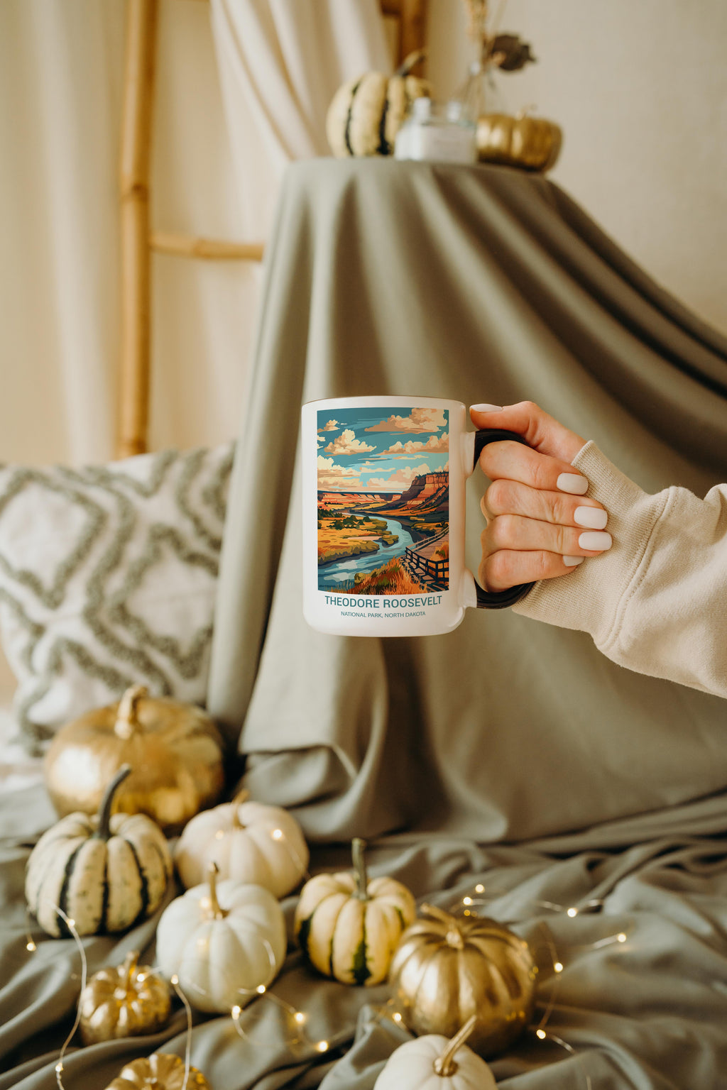 Theodore Roosevelt - North Dakota - US National Park Tourism Mug