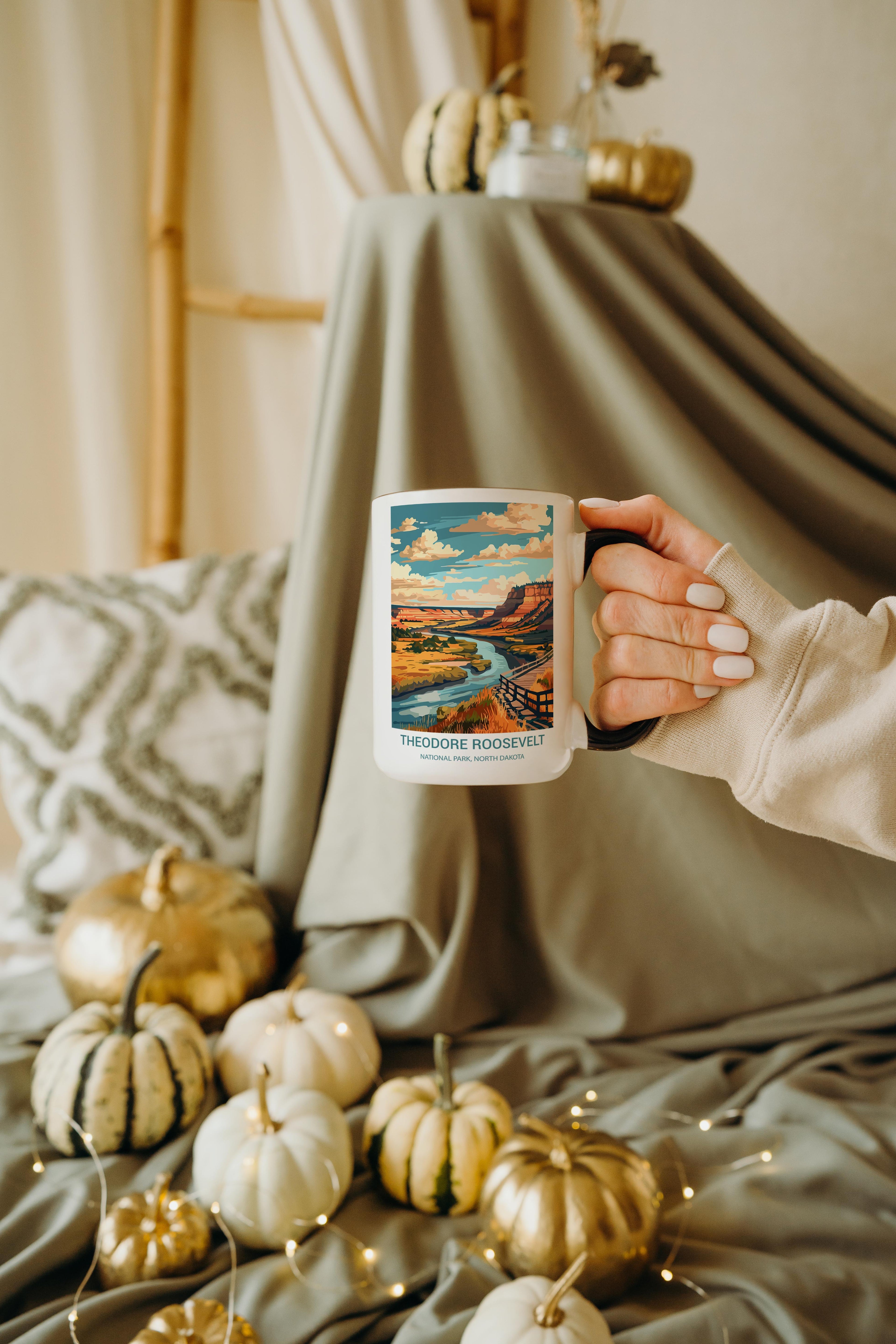 Theodore Roosevelt - North Dakota - US National Park Tourism Mug