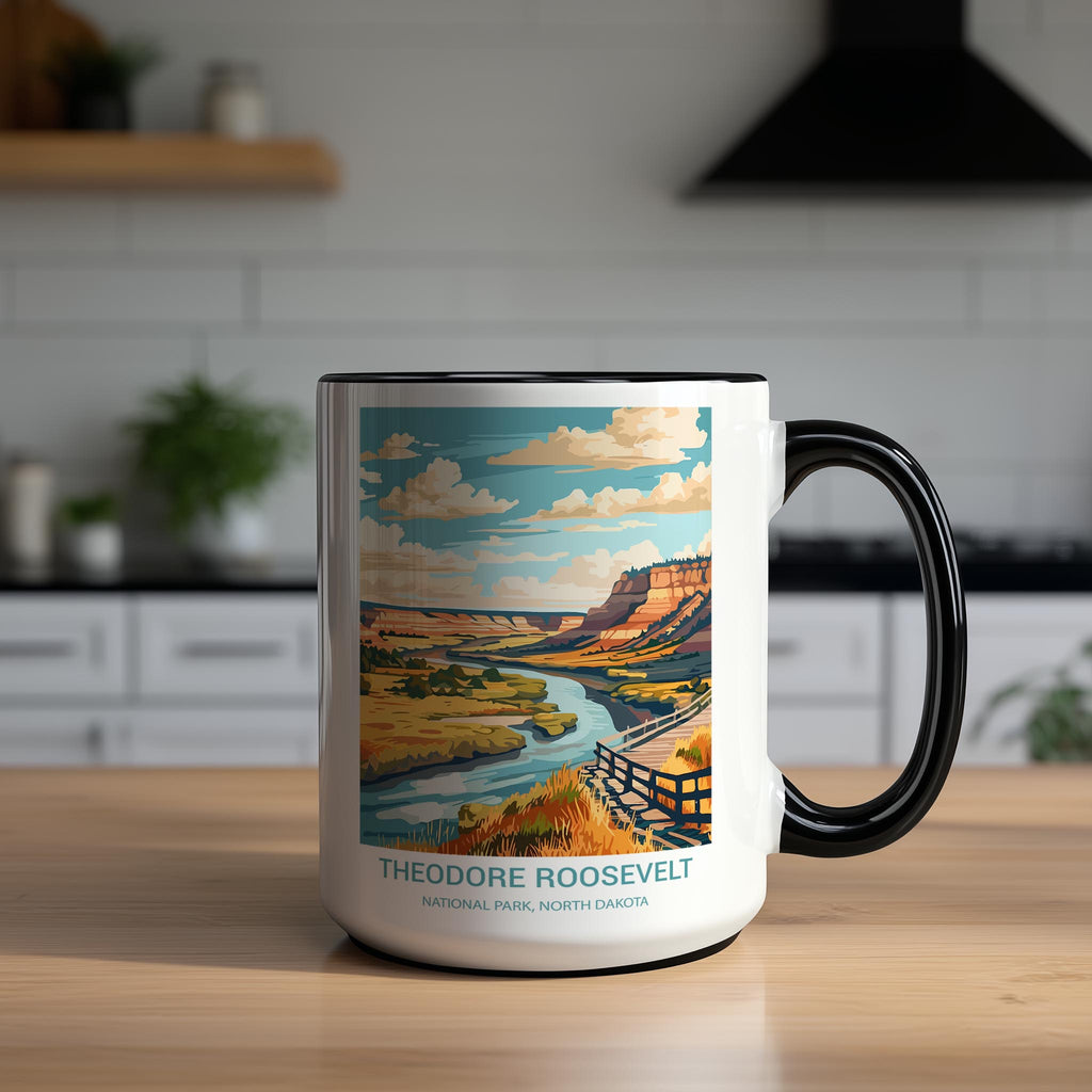 Theodore Roosevelt - North Dakota - US National Park Tourism Mug