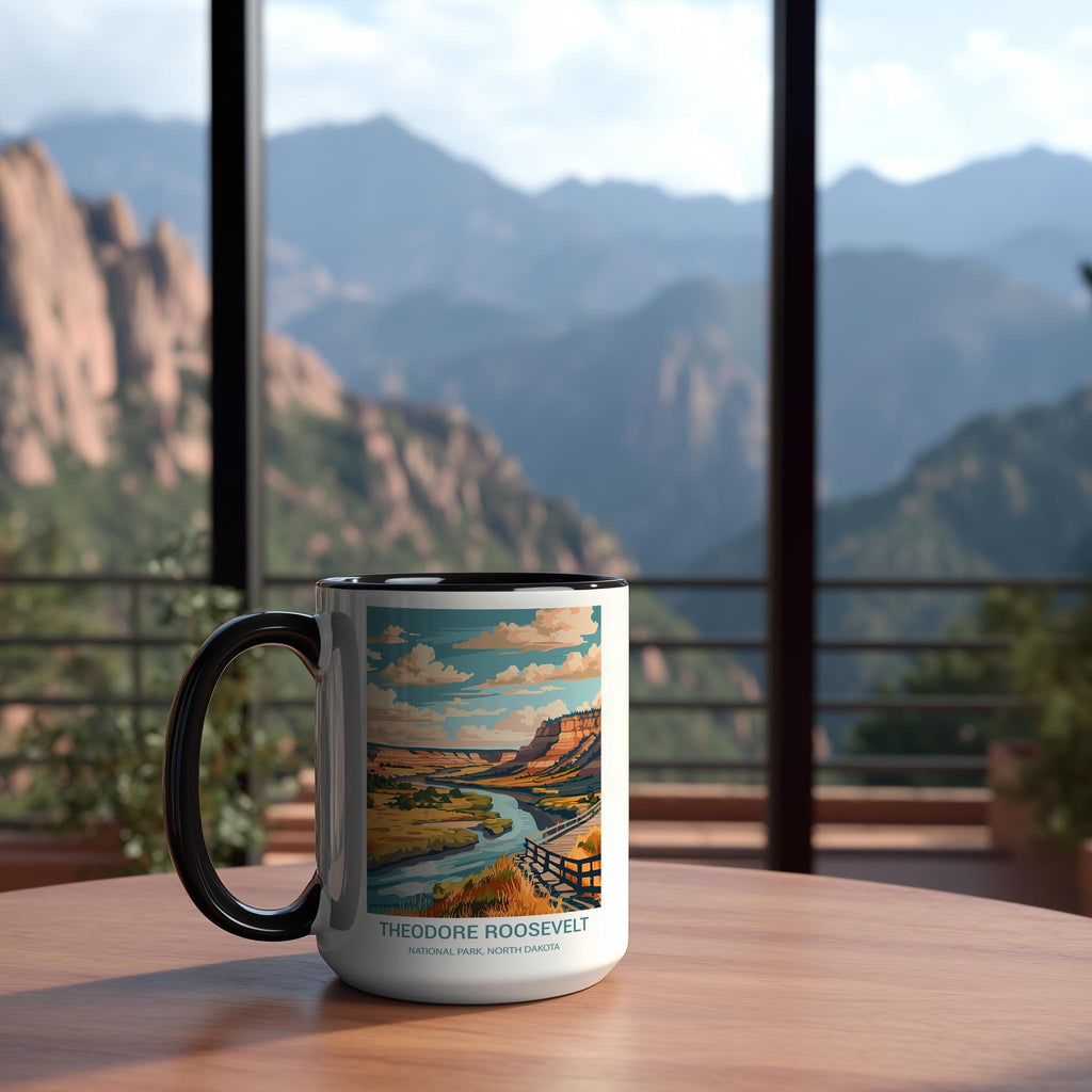 Theodore Roosevelt - North Dakota - US National Park Tourism Mug