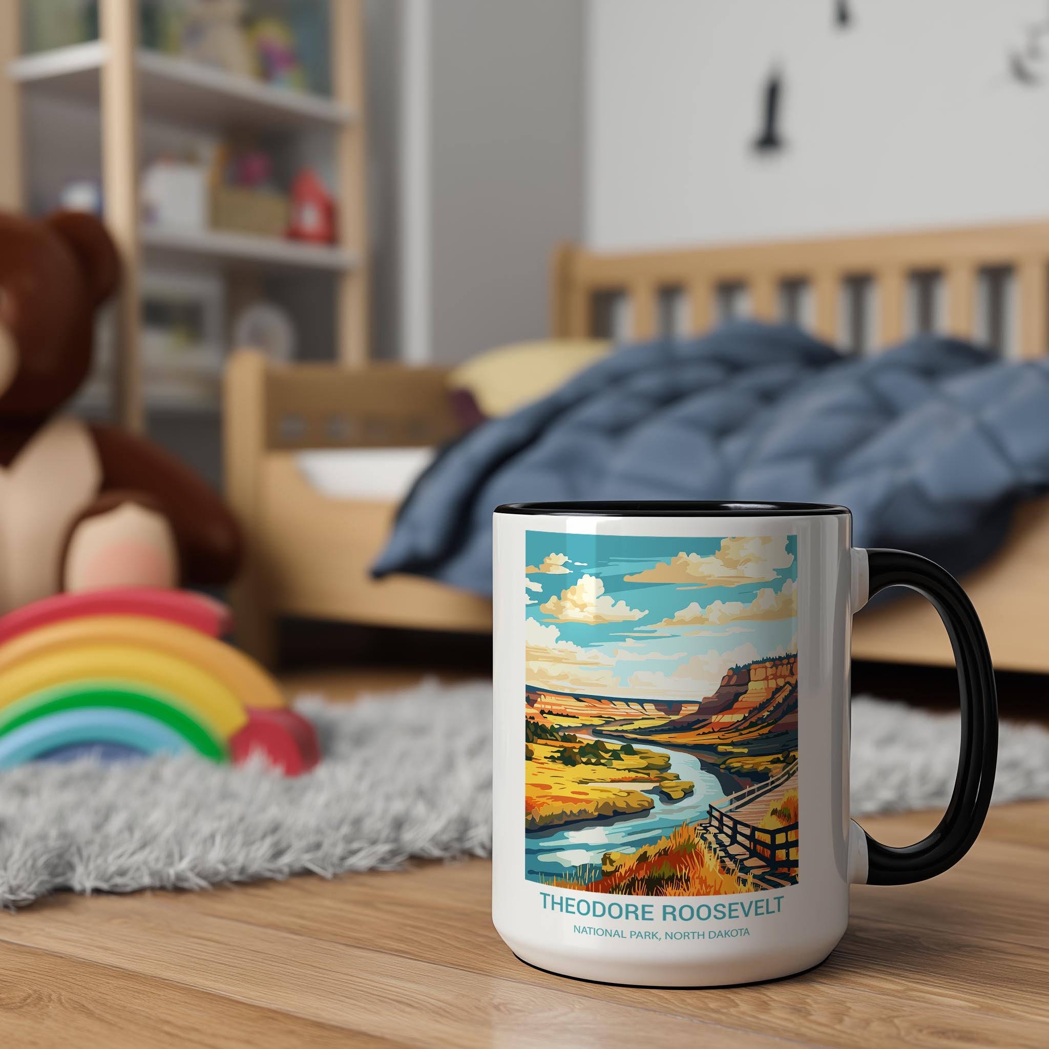 Theodore Roosevelt - North Dakota - US National Park Tourism Mug