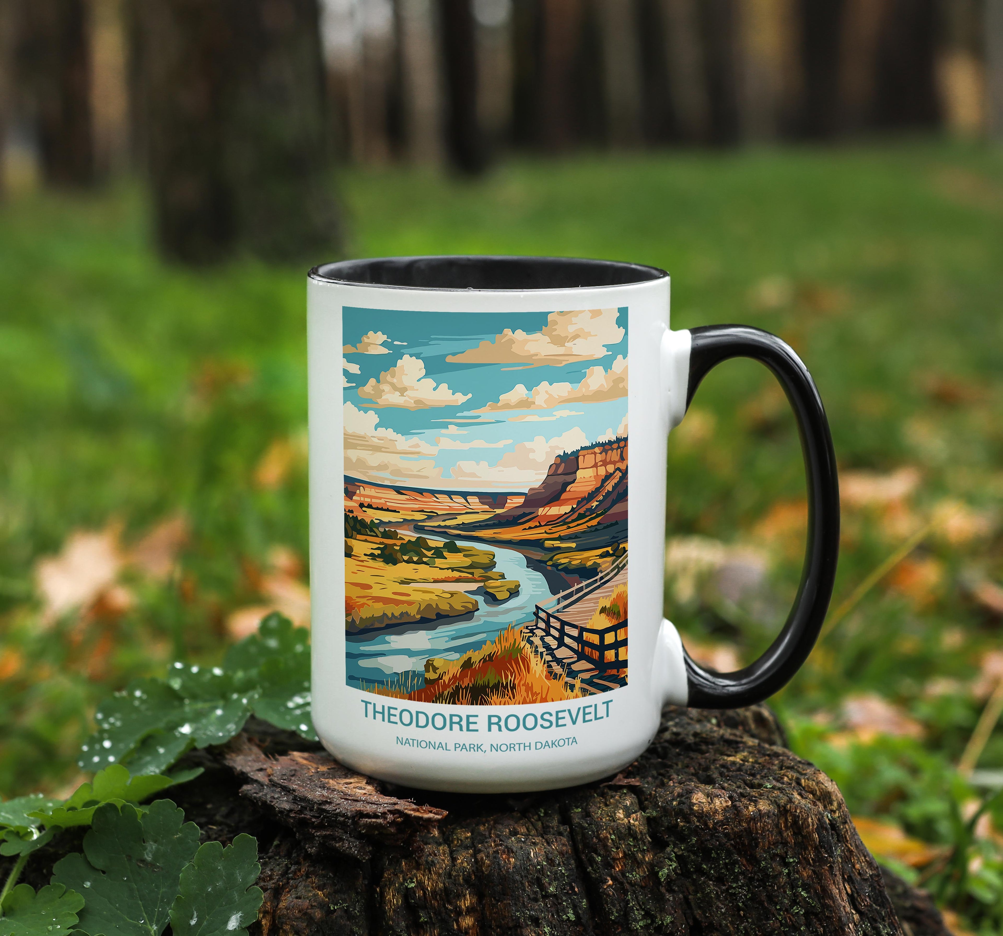 Theodore Roosevelt - North Dakota - US National Park Tourism Mug