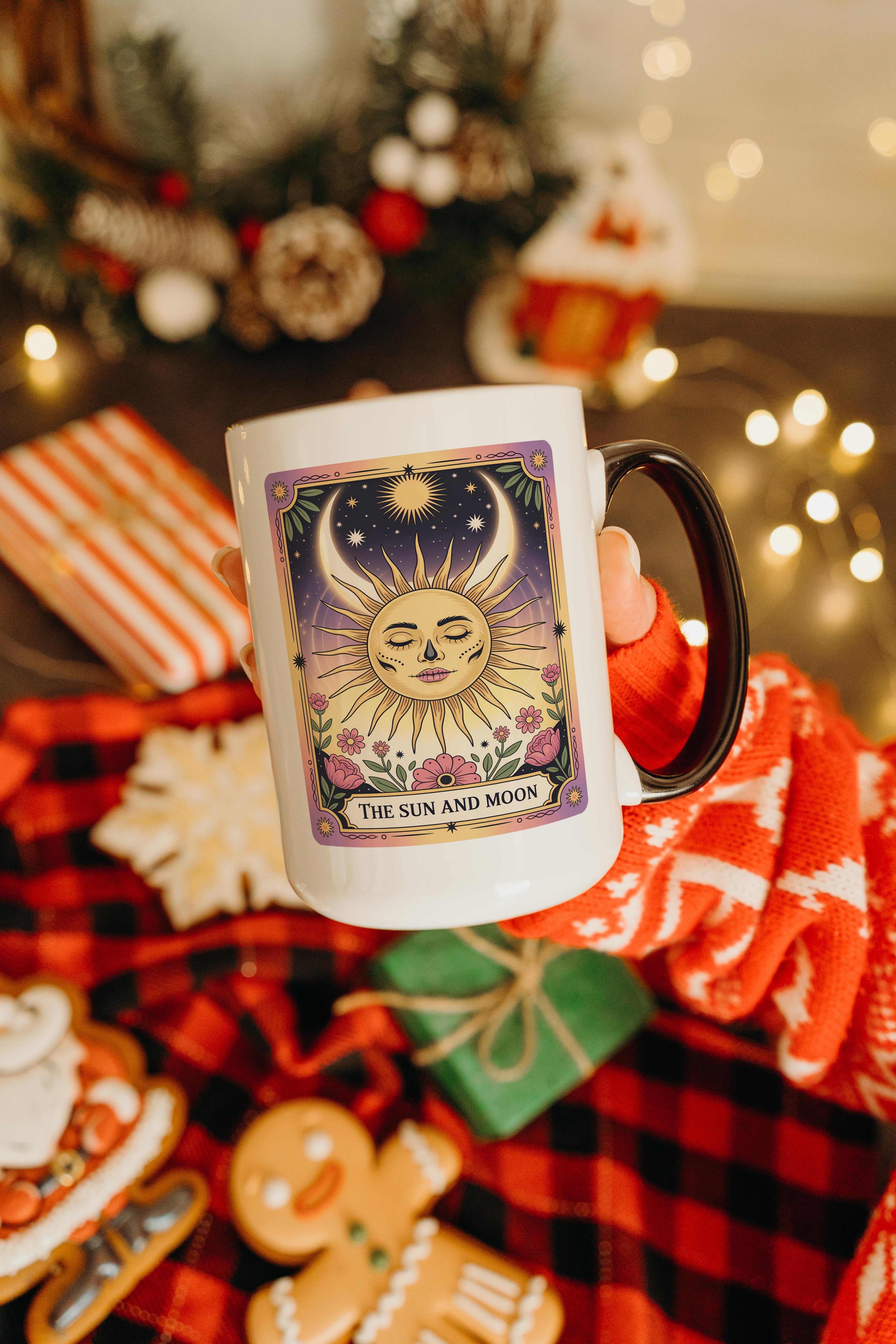 The Sun and Moon - Skeleton Tarot Card - Home Life Mug