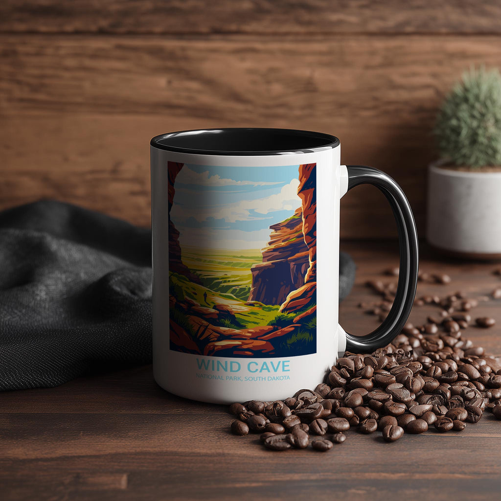 Wind Cave -South Dakota - US National Park Tourism Mug