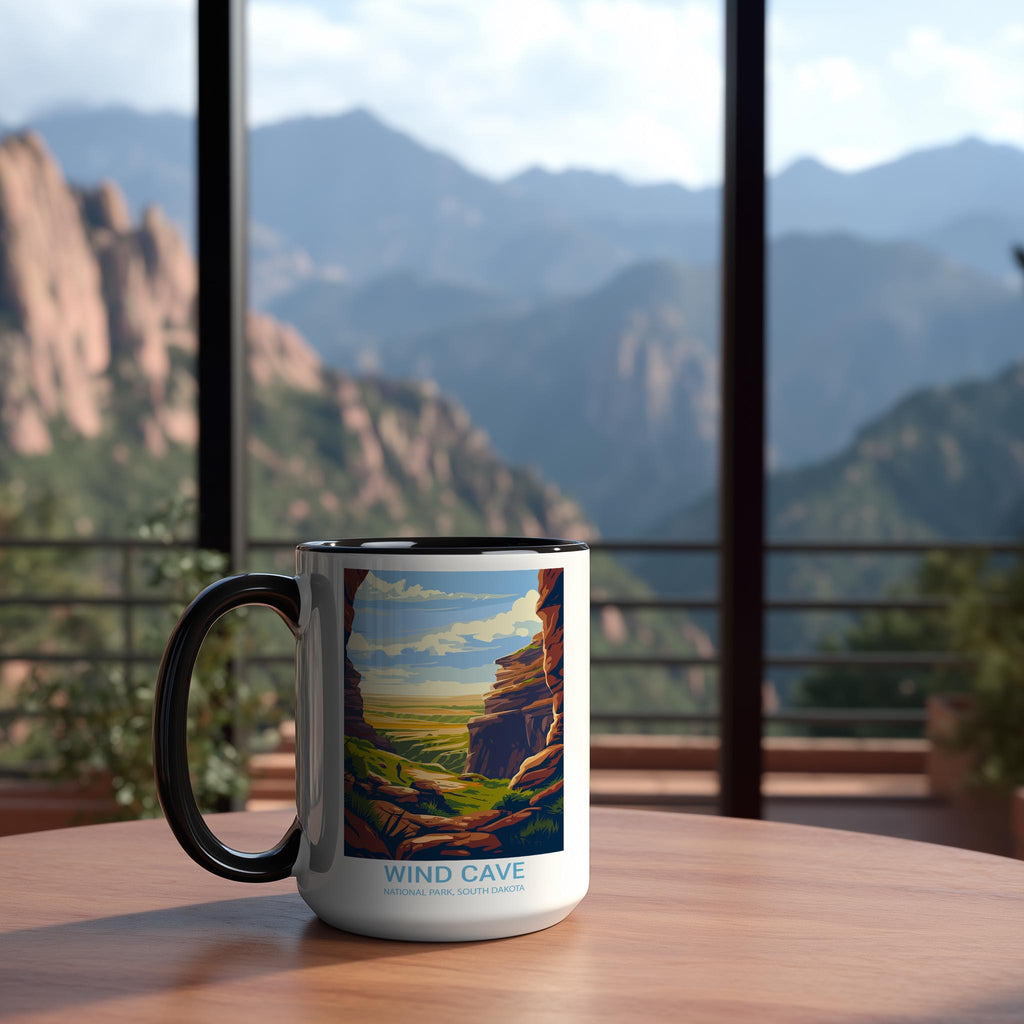 Wind Cave -South Dakota - US National Park Tourism Mug