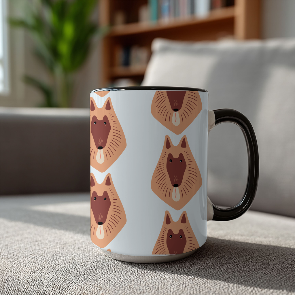 Collie Dog Doodle Design 15oz Mug