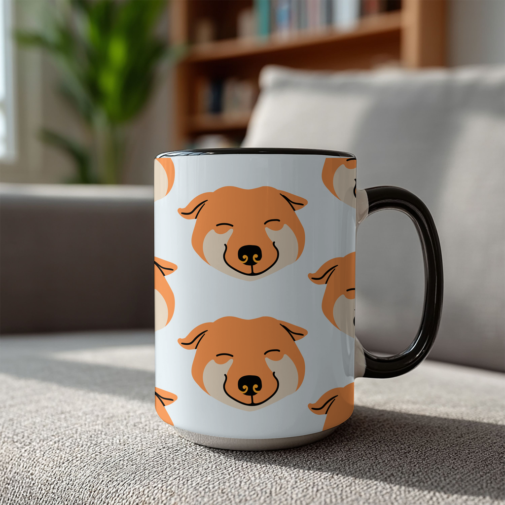Shiba Inu Dog Doodle Design 15oz Mug