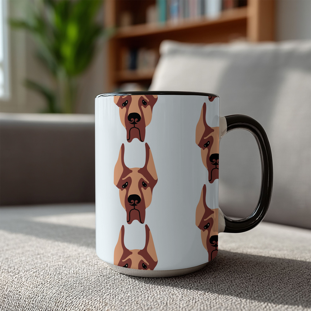 Great Dane Dog Doodle Design 15oz Mug