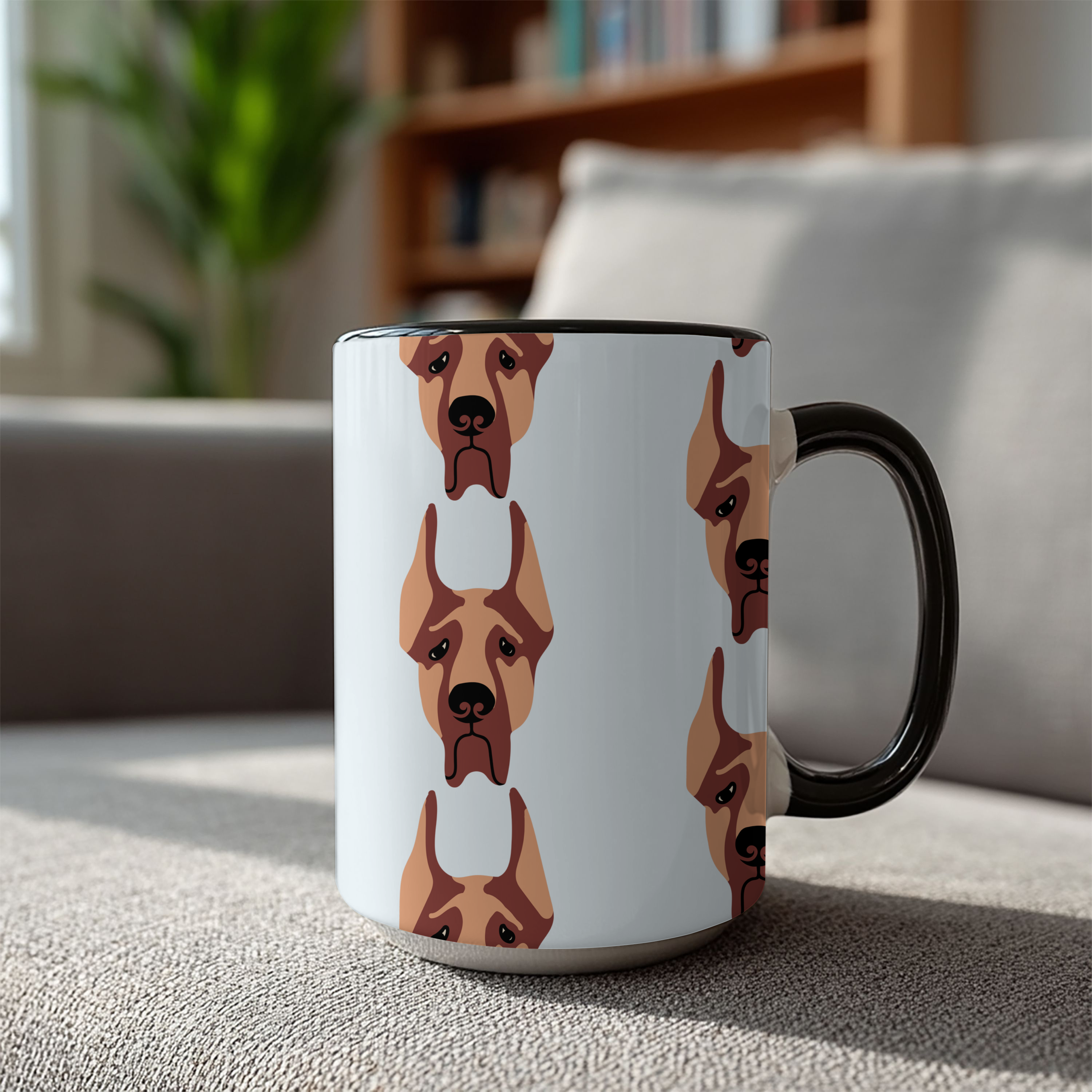 Great Dane Dog Doodle Design 15oz Mug