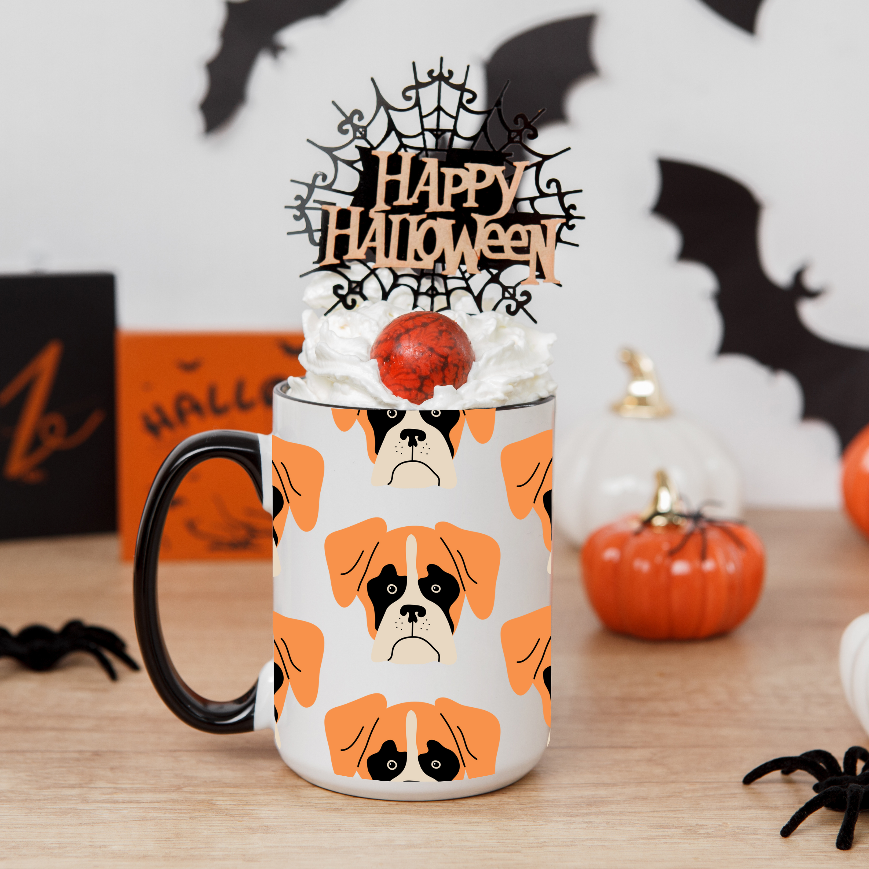 Boxer Dog Doodle Design 15oz Mug