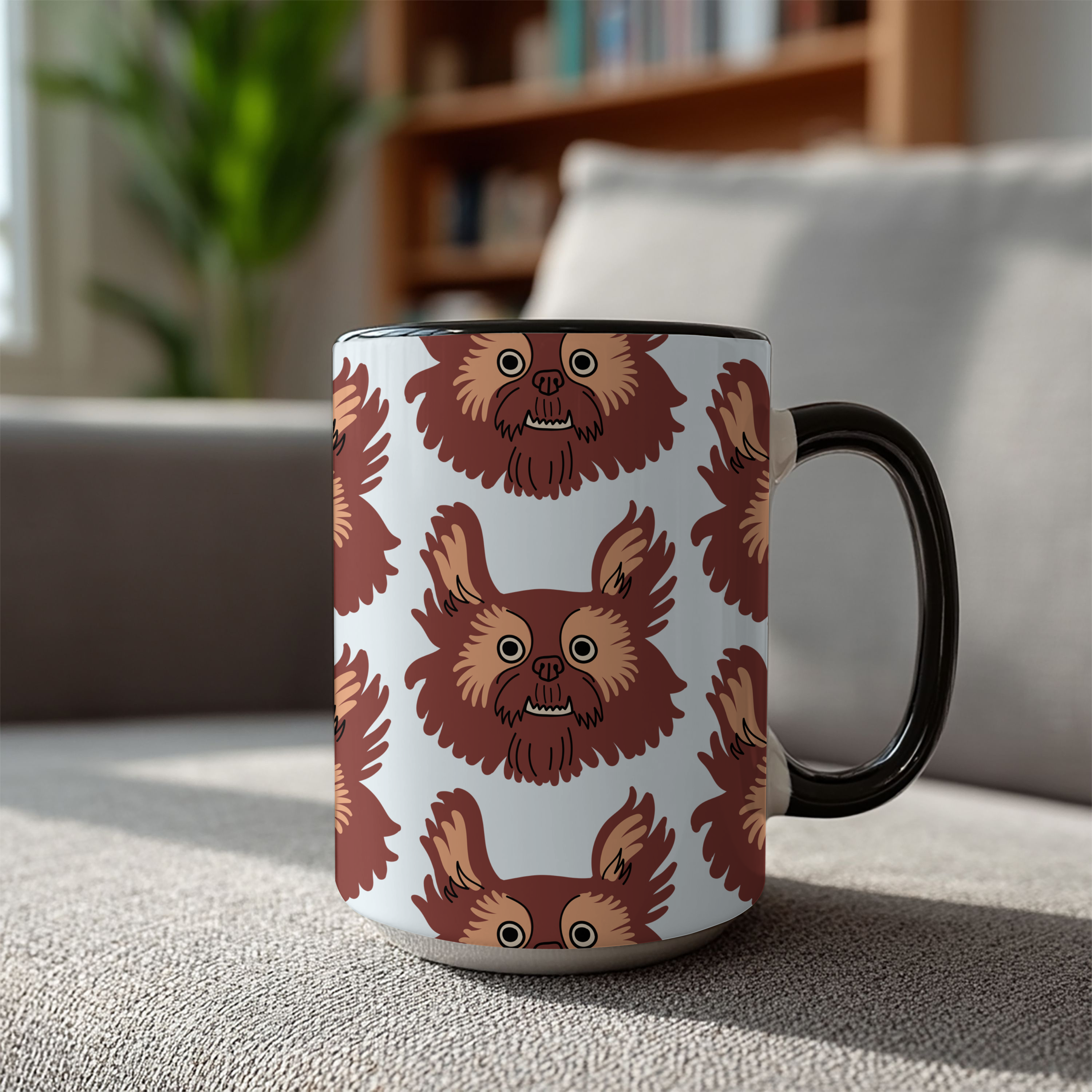Griffon Dog Doodle Design 15oz Mug