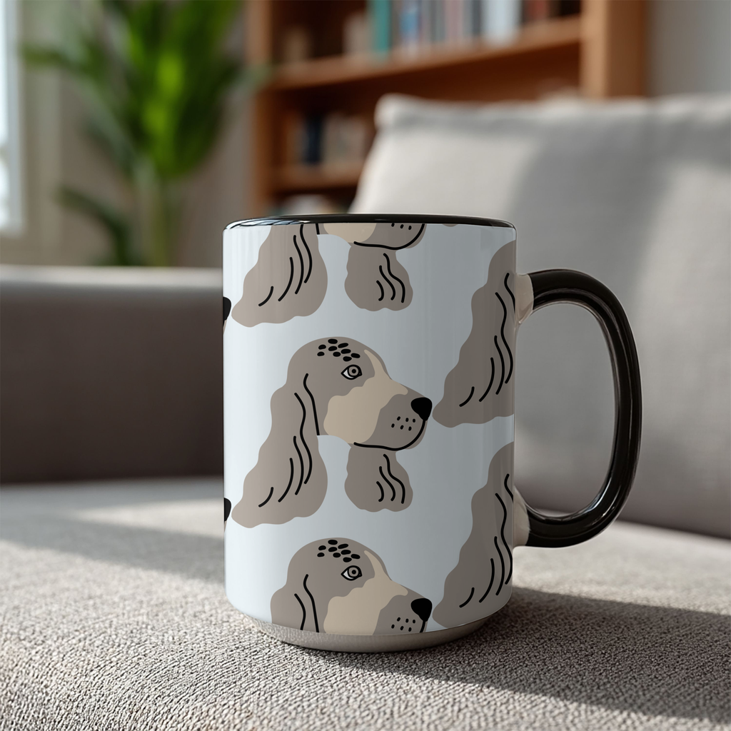 Spaniel Dog Doodle Design 15oz Mug