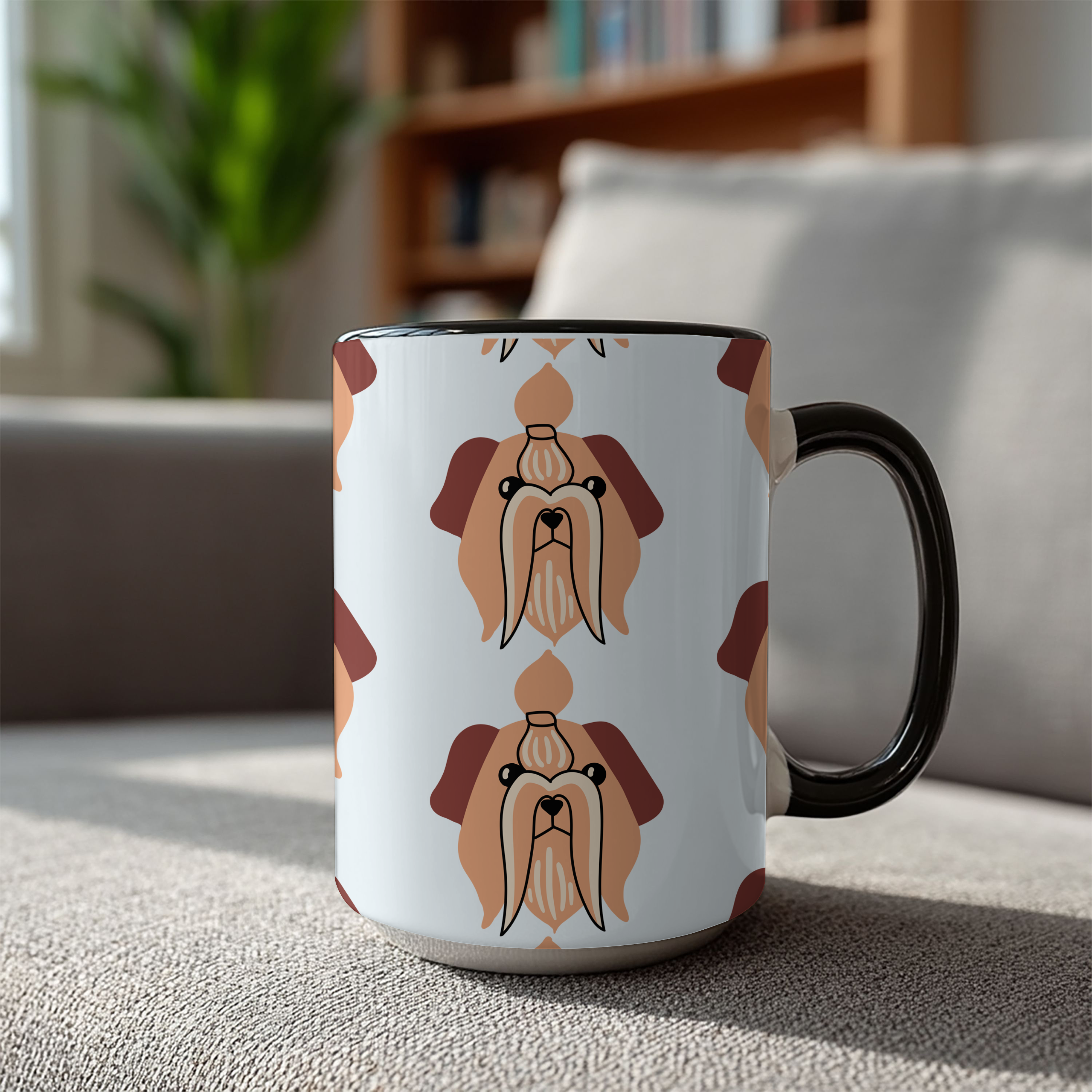 Shih-tzu Dog Doodle Design 15oz Mug