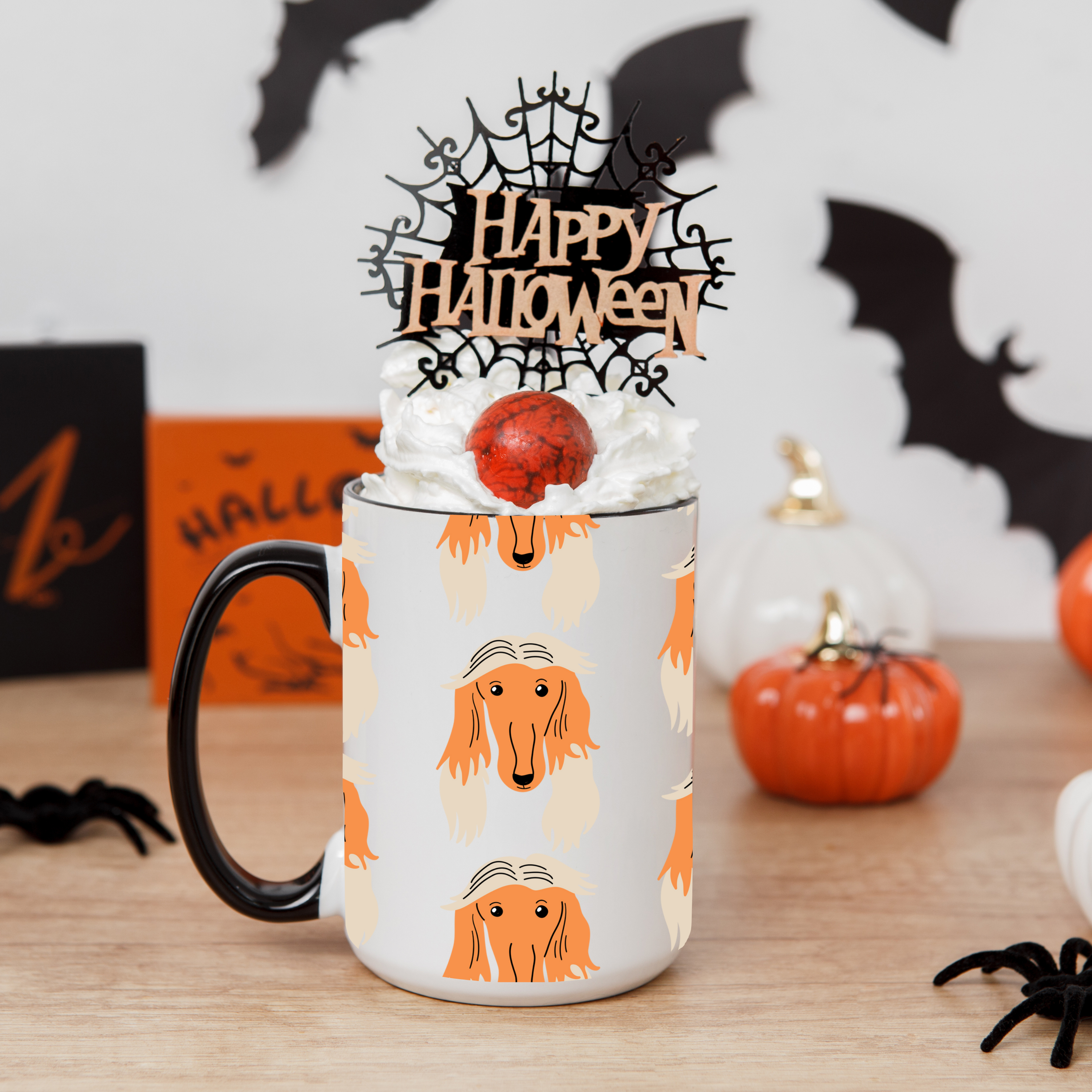 Borzoi Dog Doodle Design 15oz Mug