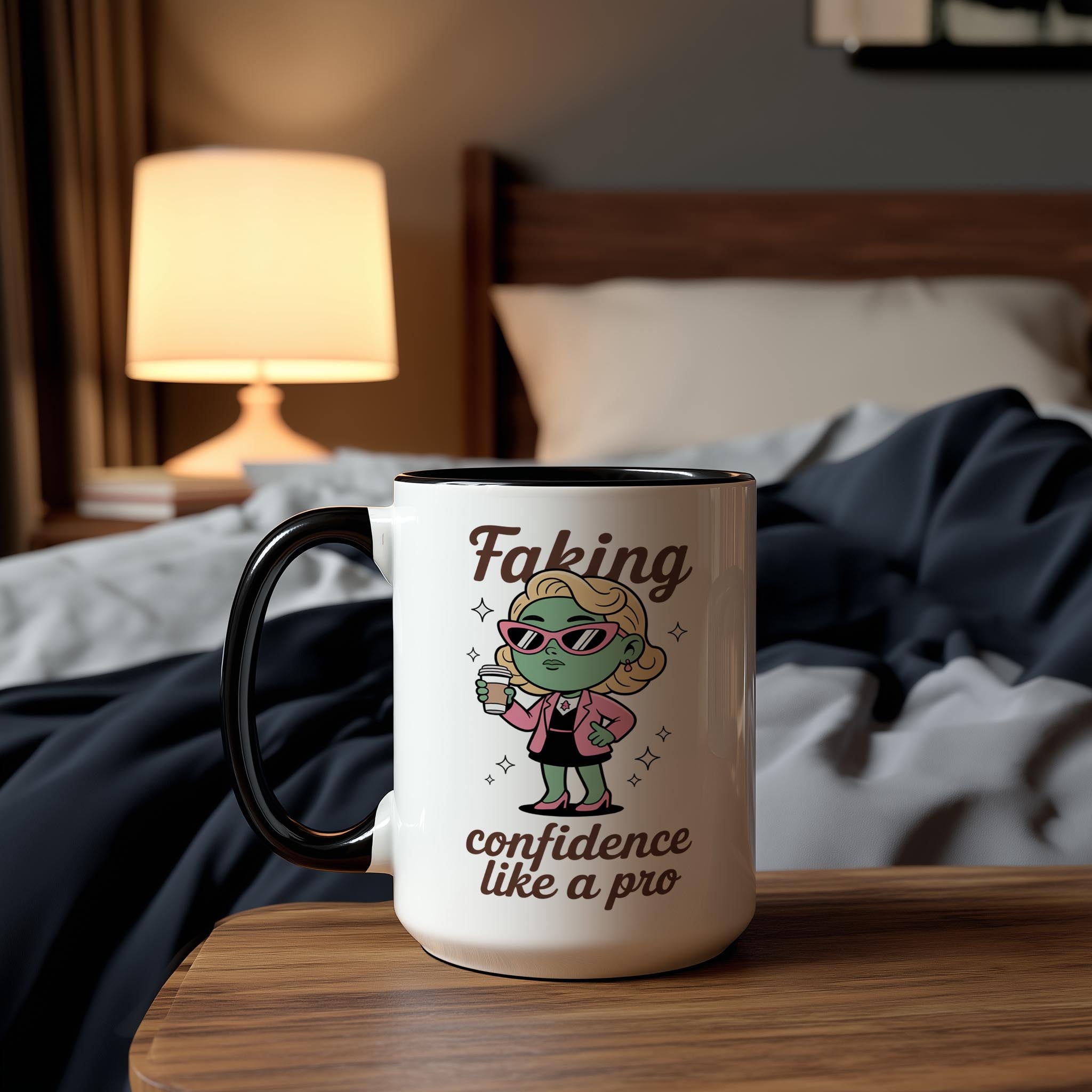 Faking Confidence Like a Pro - Health and Wellbeing Mug